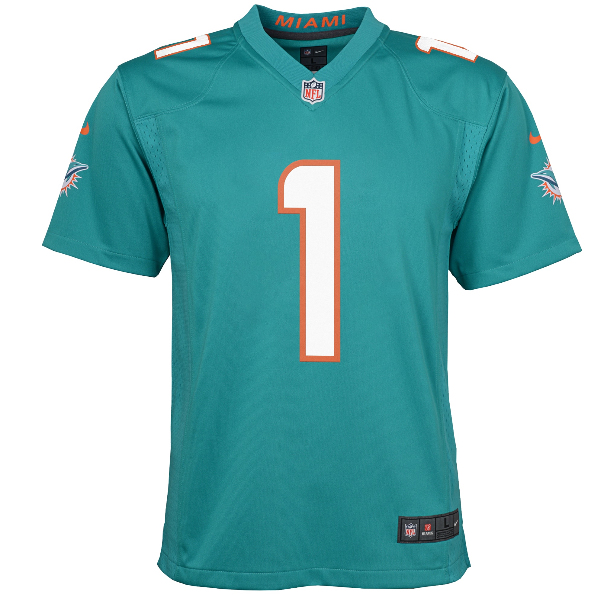 Tua Tagovailoa Miami Dolphins Nike Youth Game Jersey - Aqua - vstockx