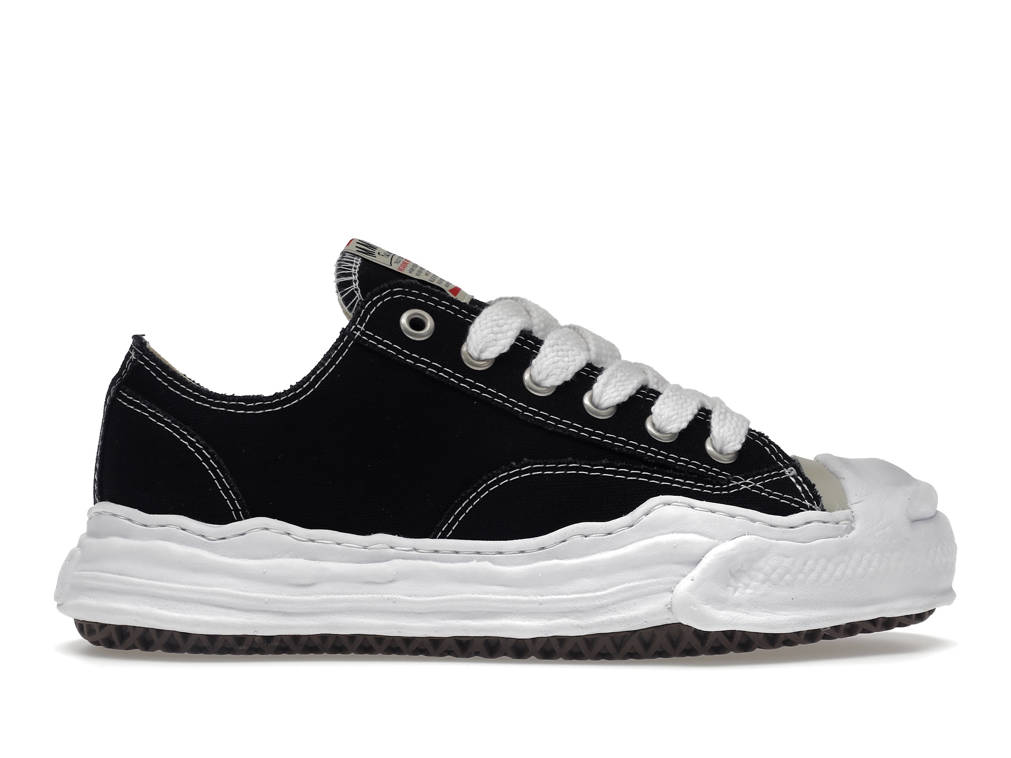 Maison Mihara Yasuhiro Hank OG Sole Canvas Low Black - vstockx