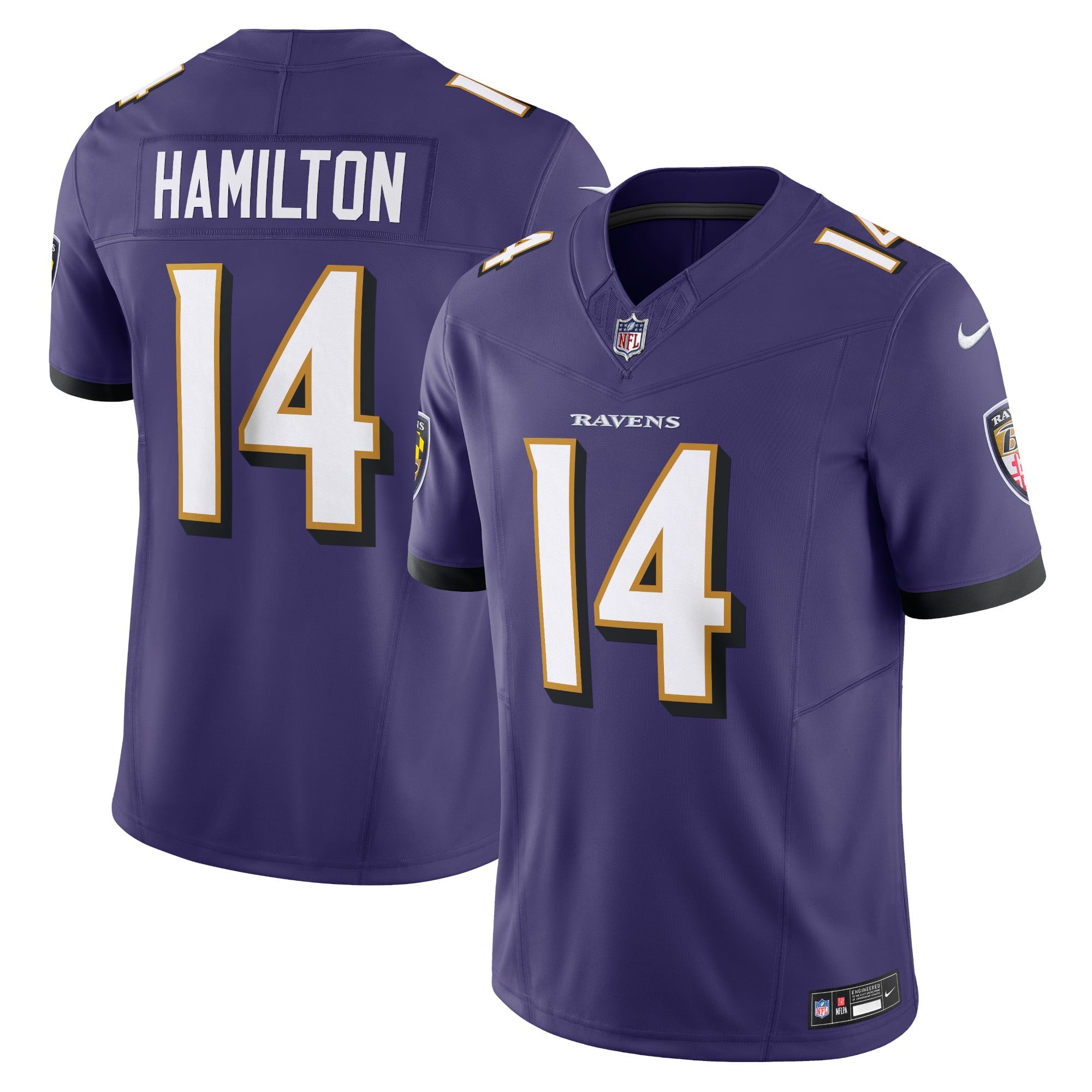 Men's Nike Kyle Hamilton Purple Baltimore Ravens Vapor F.U.S.E. Limited Jersey - vstockx