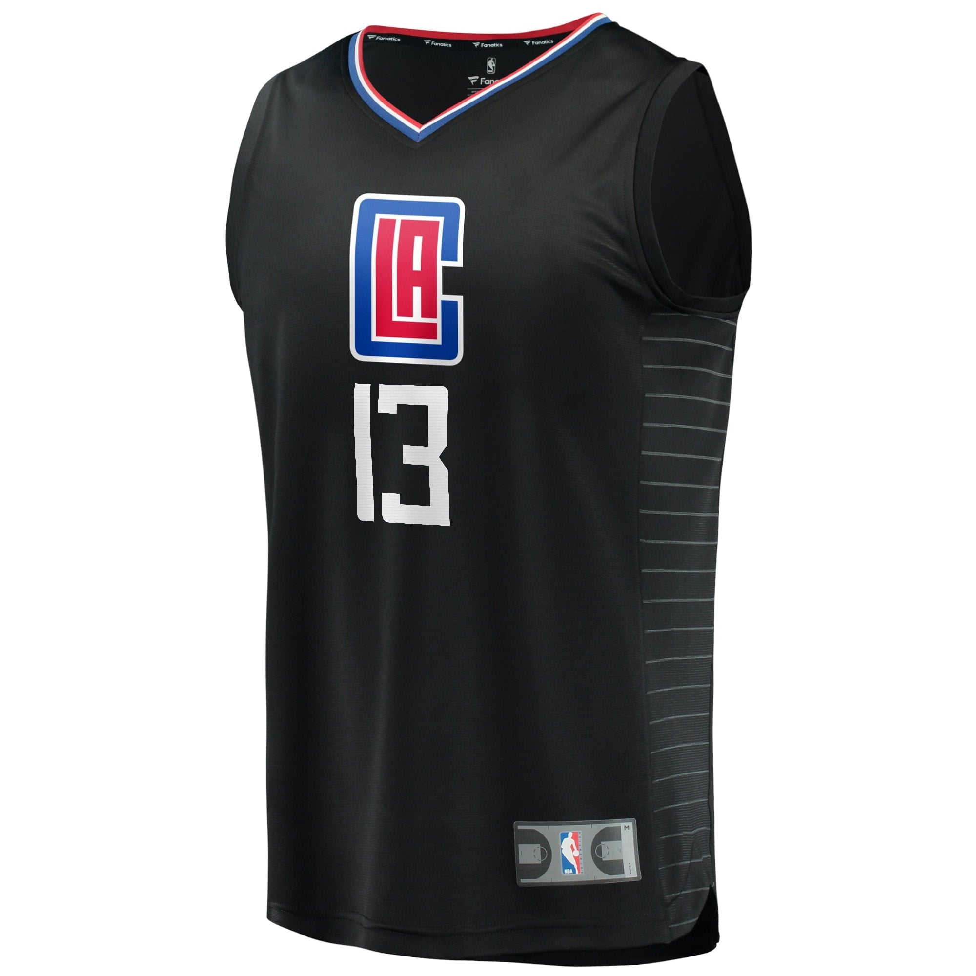 Youth Fanatics Branded Paul George Black LA Clippers 2020/21 Fast Break Player Jersey - Statement Edition - vstockx