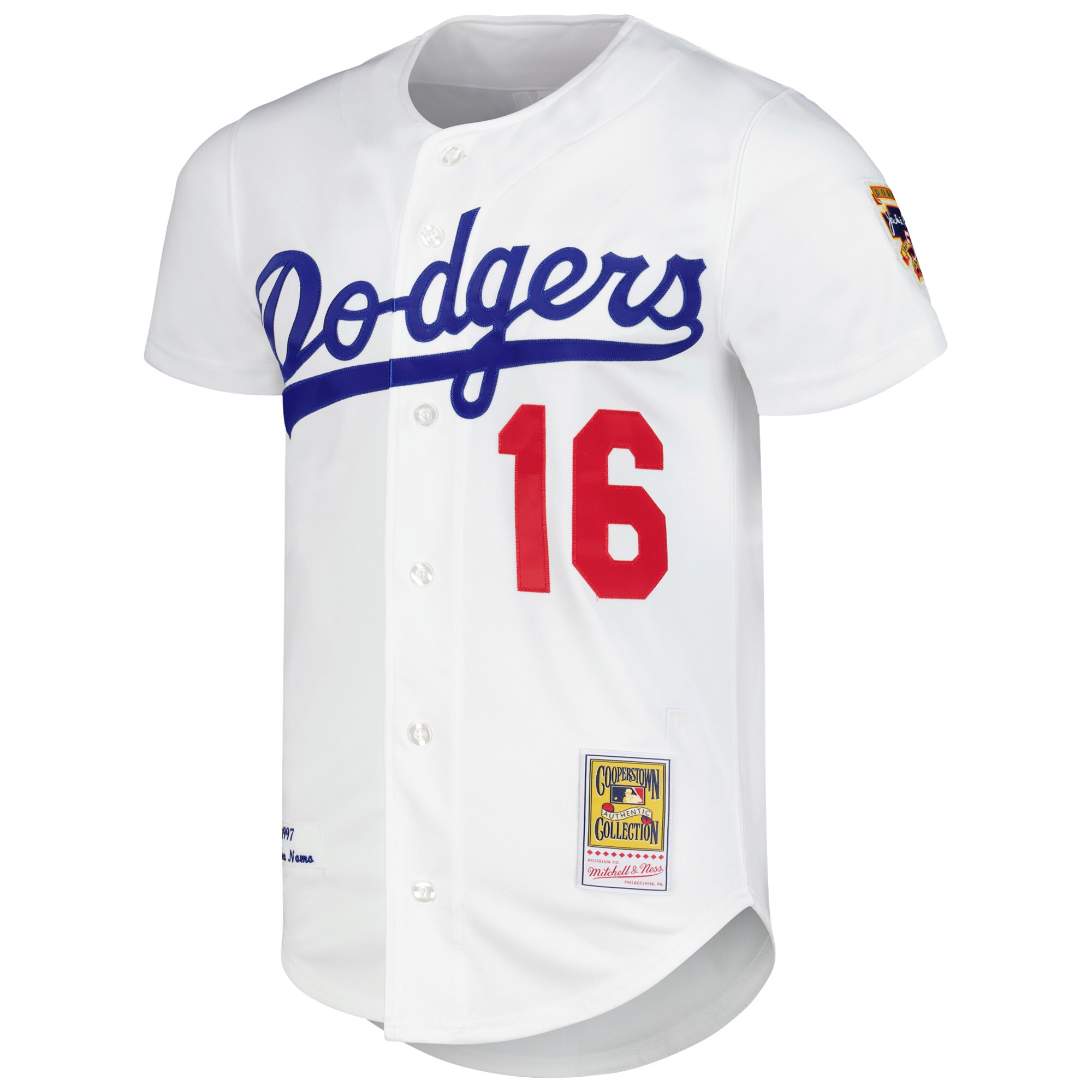 Hideo Nomo Los Angeles Dodgers Mitchell & Ness Cooperstown Collection Authentic Jersey - White - vstockx