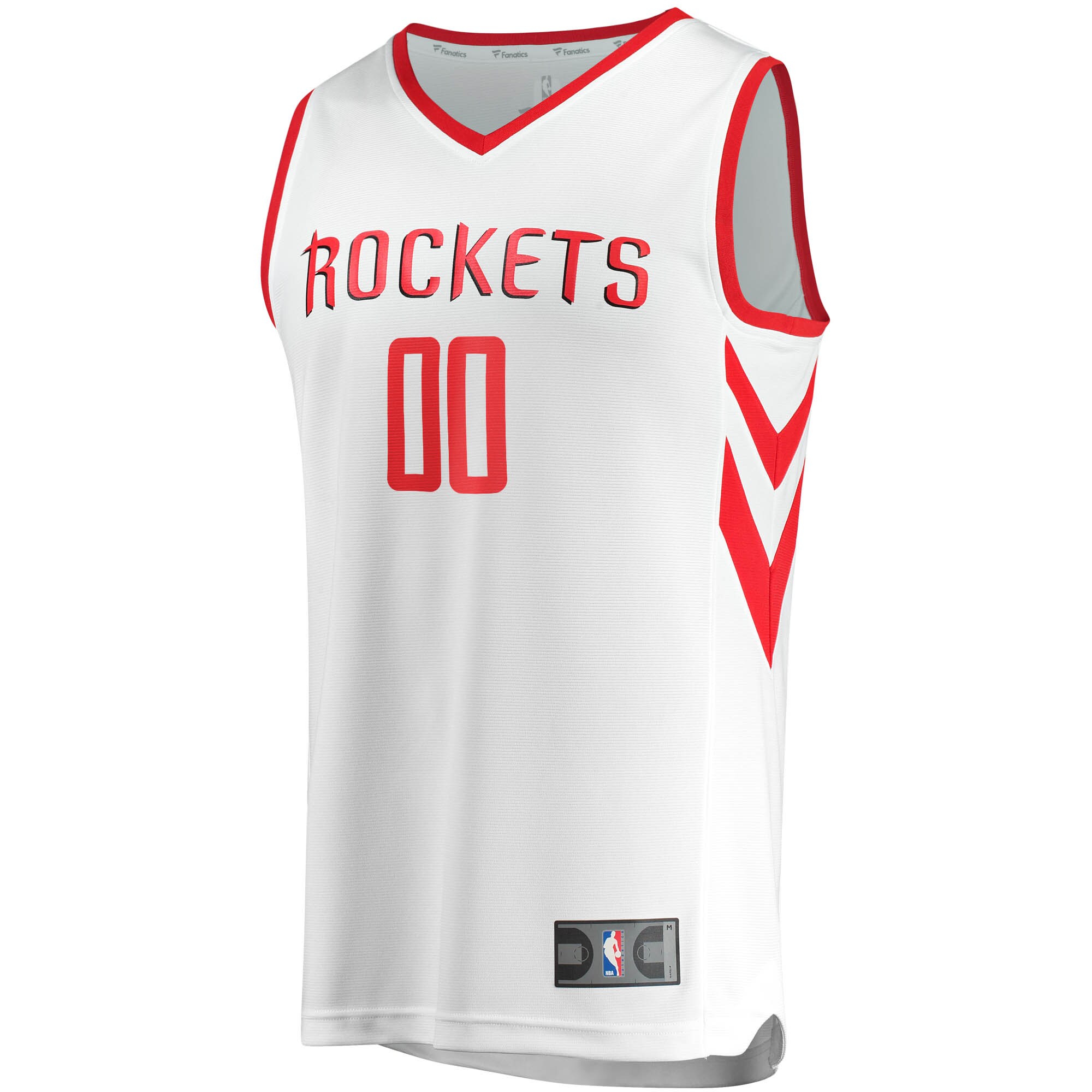 Houston Rockets Fanatics Branded Fast Break Custom Replica Jersey White - Association Edition - vstockx
