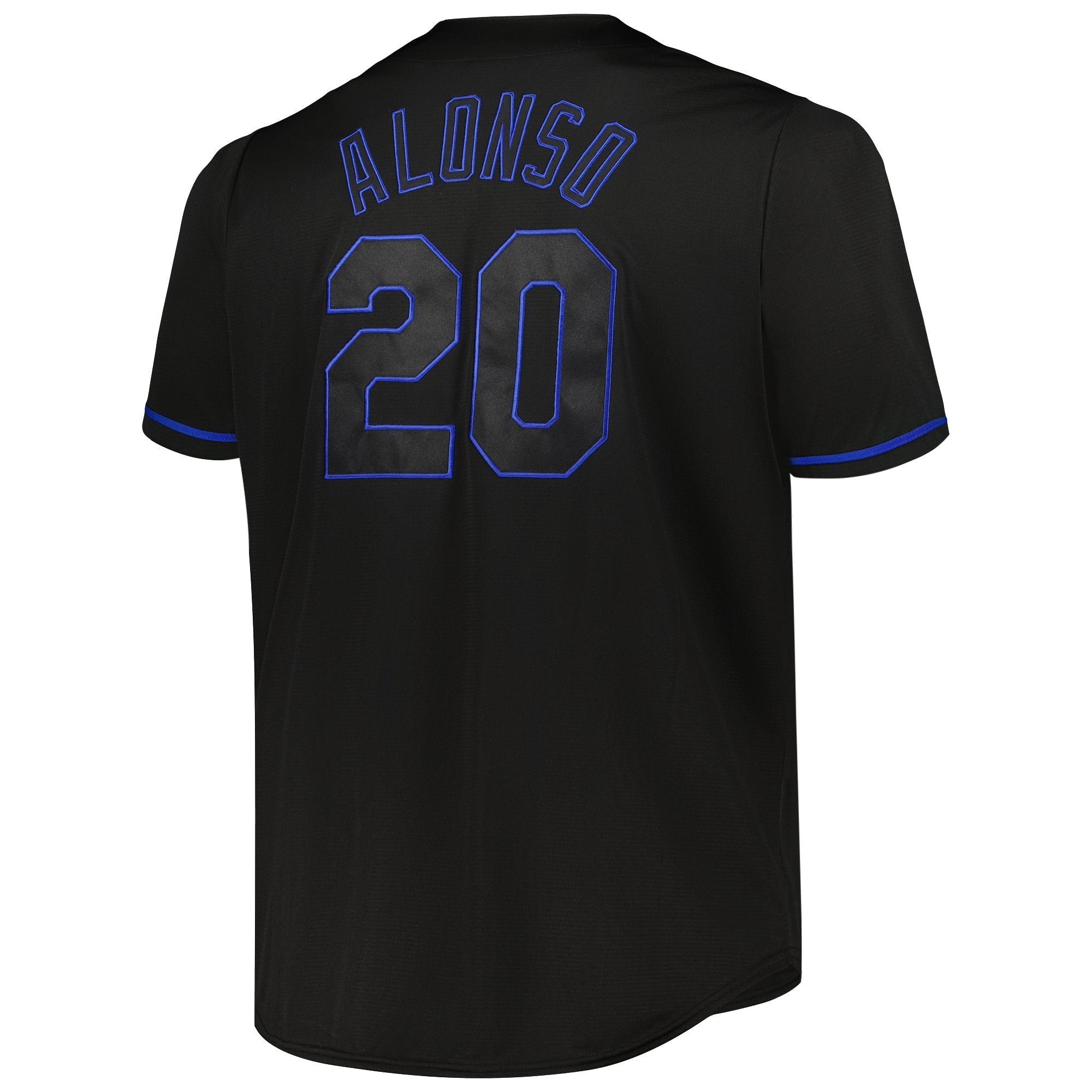 Men's Pete Alonso Black New York Mets Big & Tall Pop Fashion Jersey - vstockx