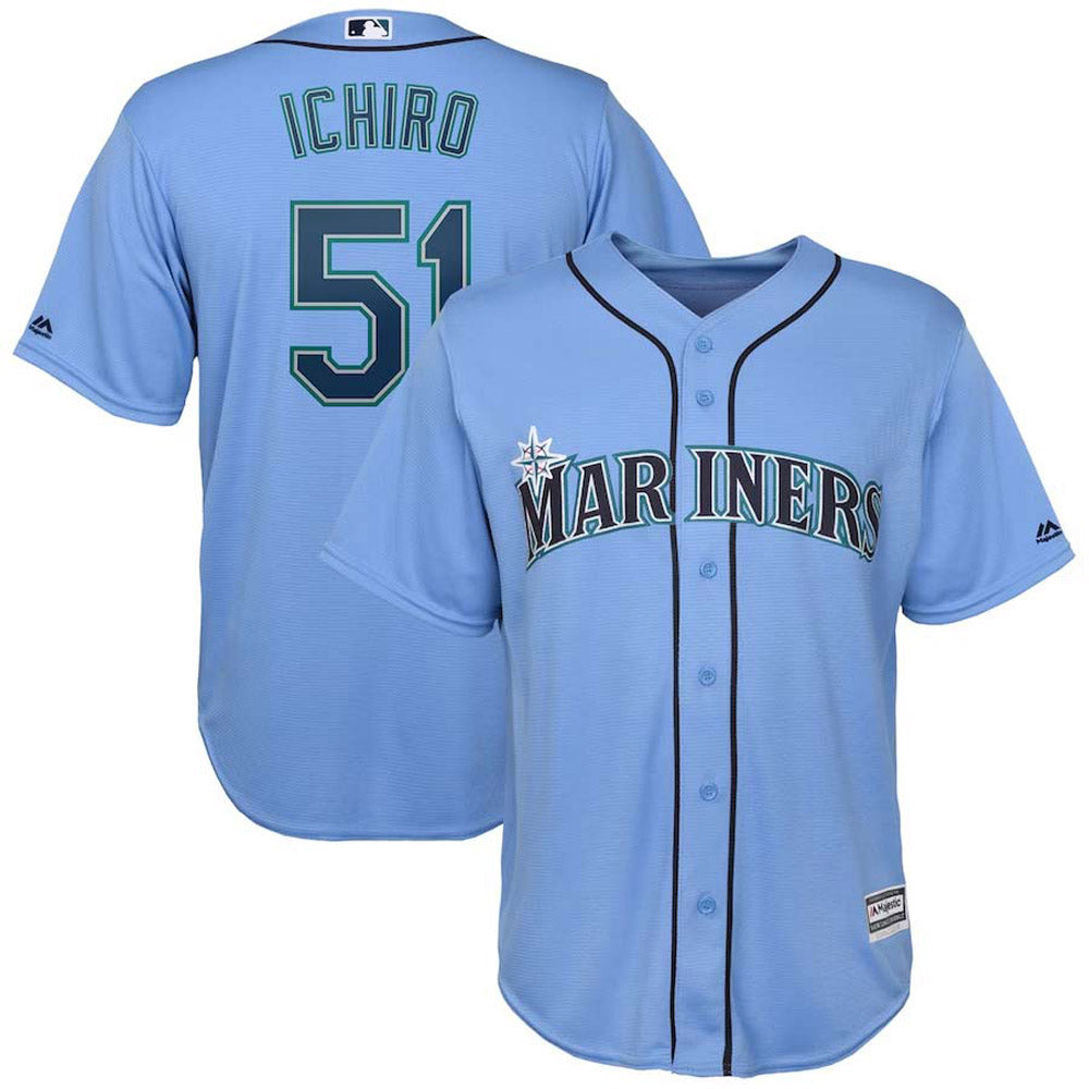 Men's Seattle Mariners Ichiro Suzuki Replica Alternate Jersey - Blue - vstockx
