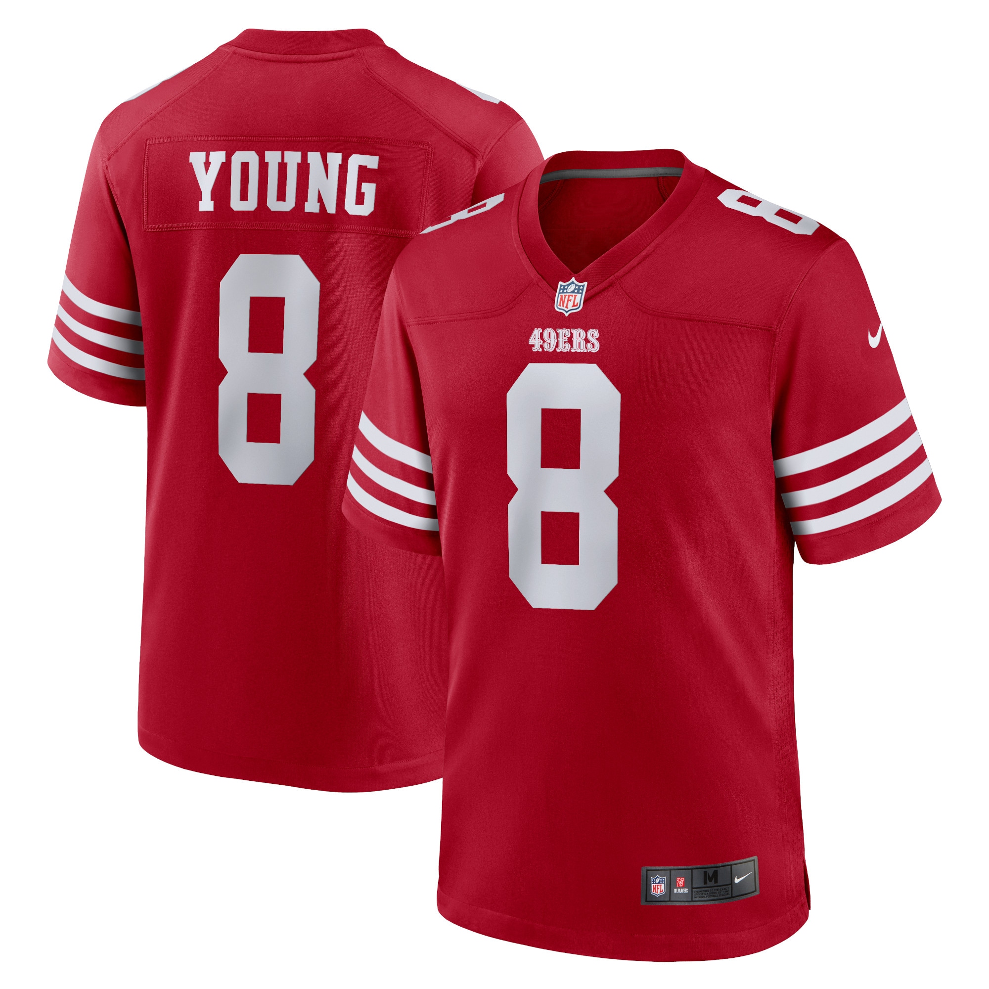 Steve Young San Francisco 49ers Nike Retired Player Game Jersey - Scarlet - vstockx