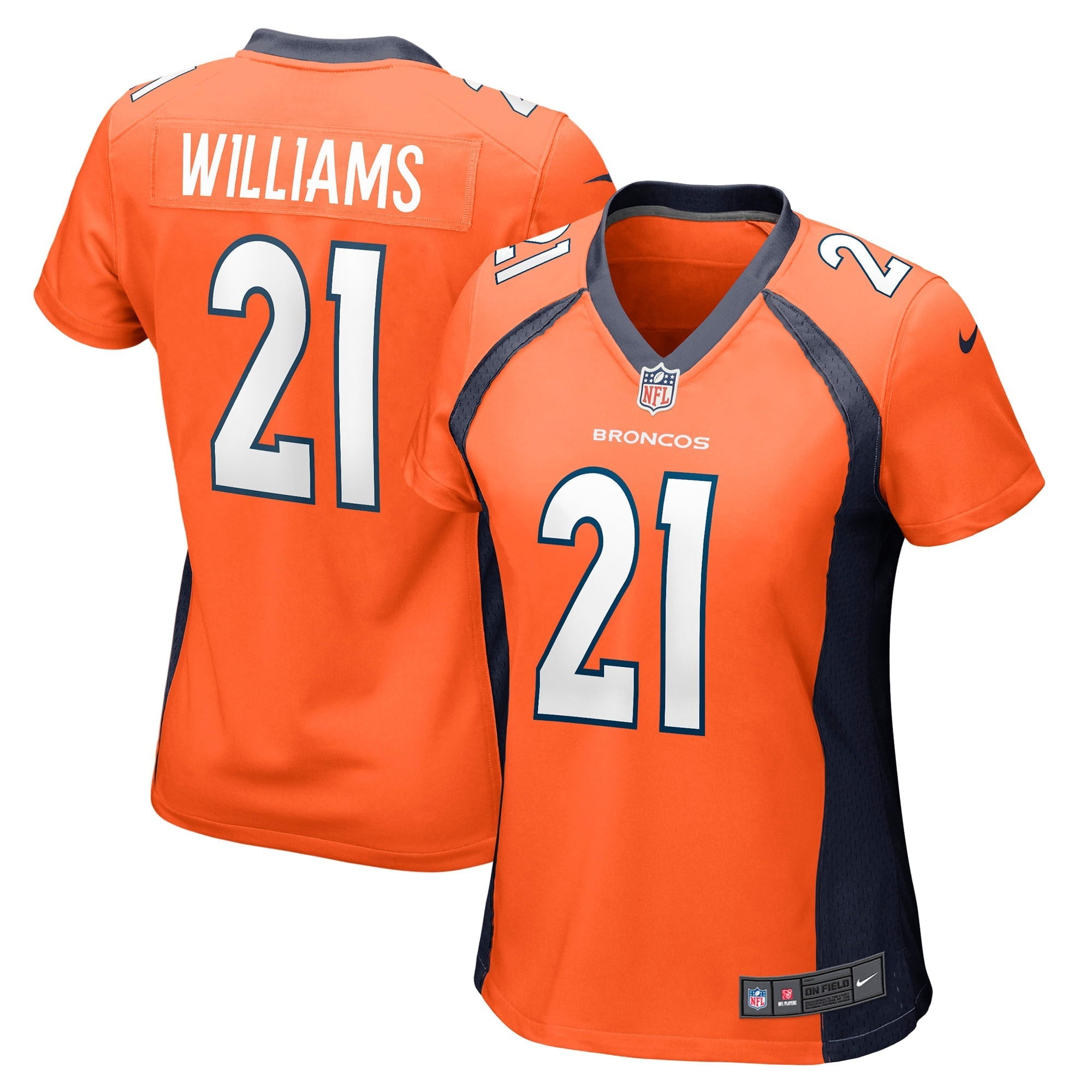 Women's Nike K'Waun Williams Orange Denver Broncos Game Jersey - vstockx