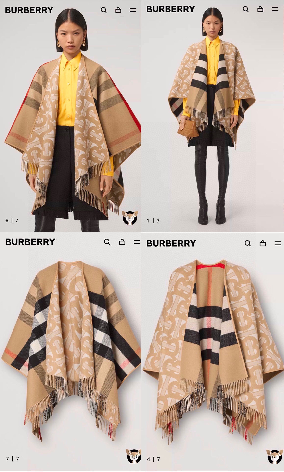Streetwear Scarf BURBERRY 328751 - vstockx