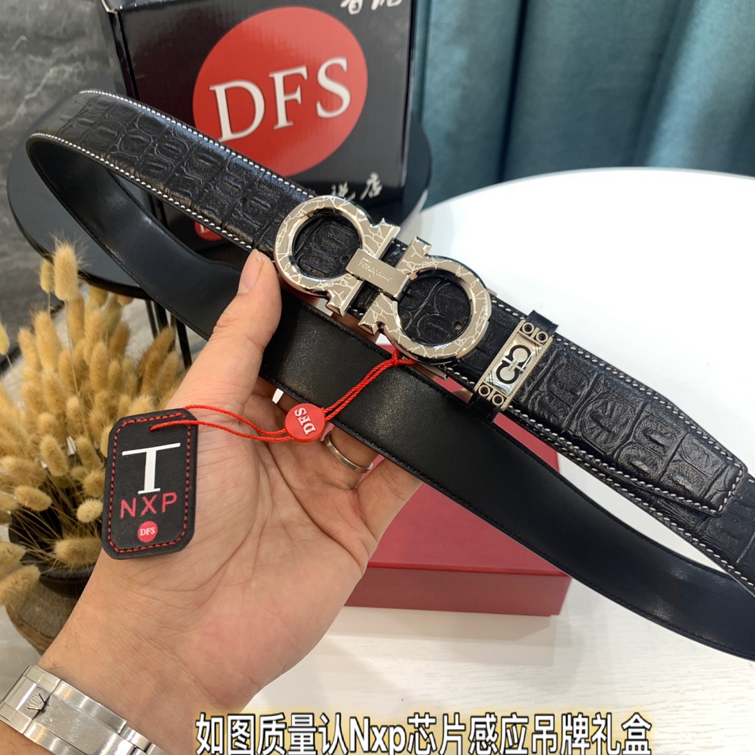 Streetwear Belt Ferragamo 319407 size:3.5cm - vstockx