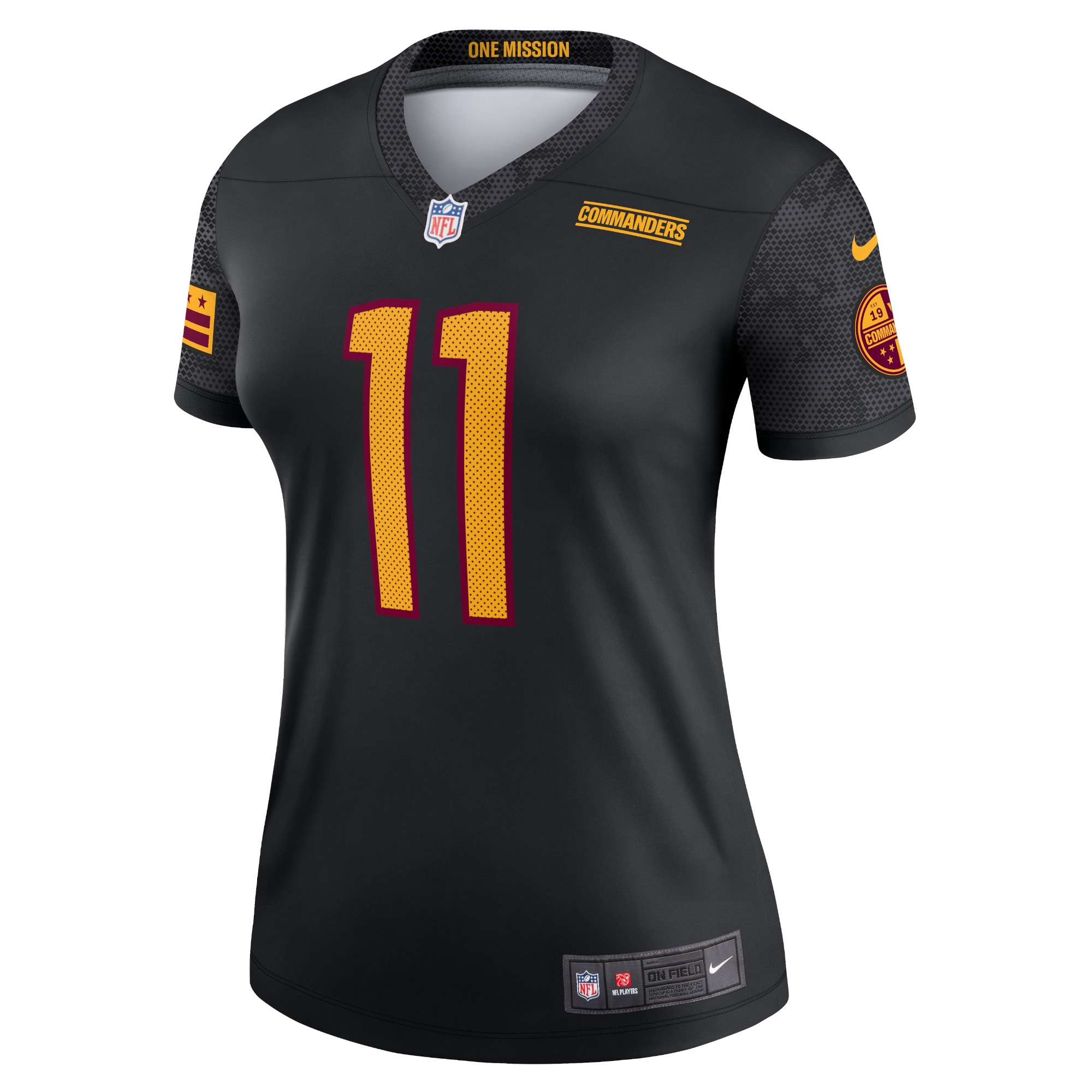 Carson Wentz Washington Commanders Nike Women's Alternate Legend Jersey - Black - vstockx