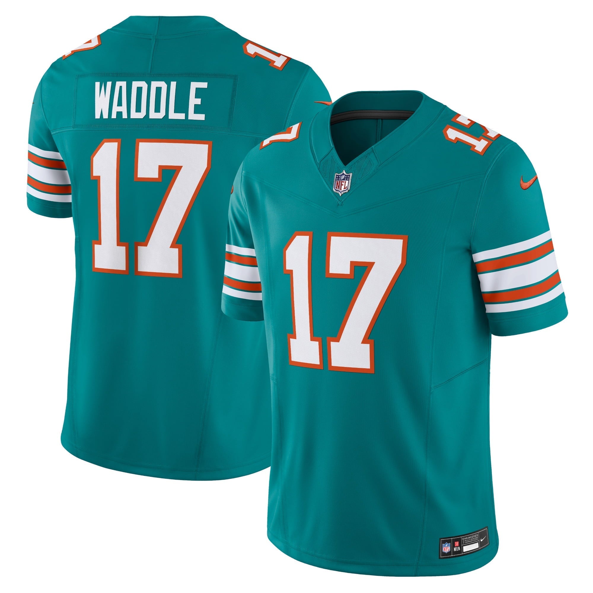 Men's Nike Jaylen Waddle Aqua Miami Dolphins Vapor F.U.S.E. Limited Jersey - vstockx