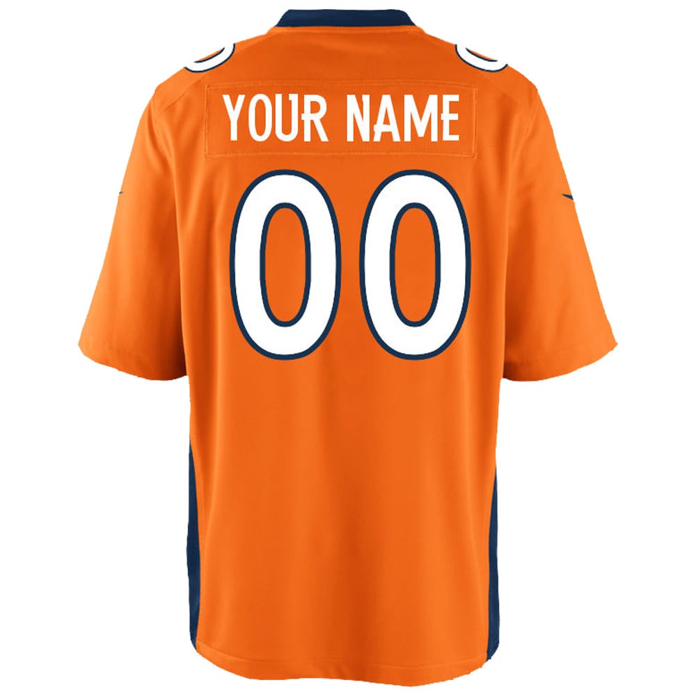 Denver Broncos Nike Youth Custom Game Jersey - Orange - vstockx