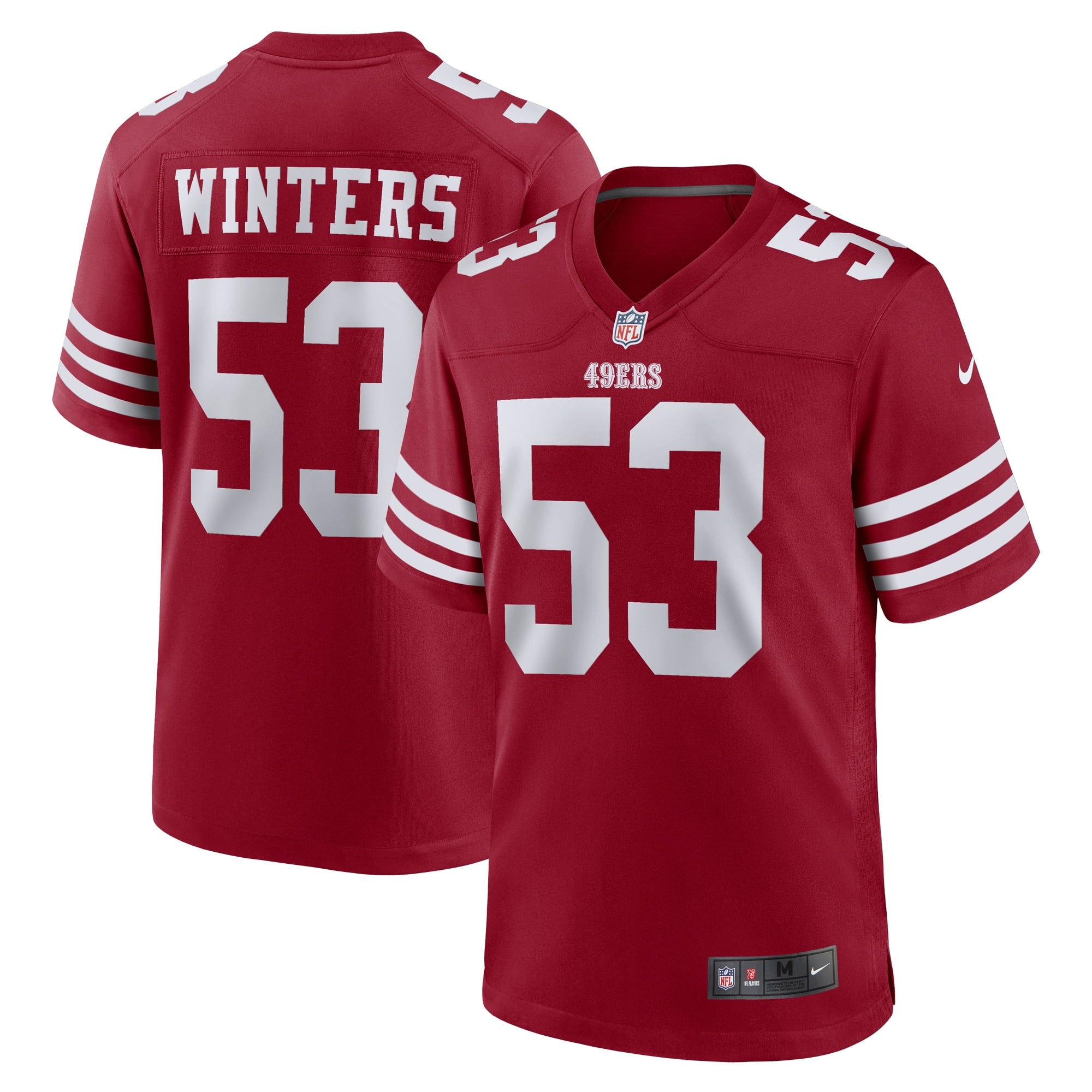 Men's Nike Dee Winters Scarlet San Francisco 49ers Team Game Jersey - vstockx