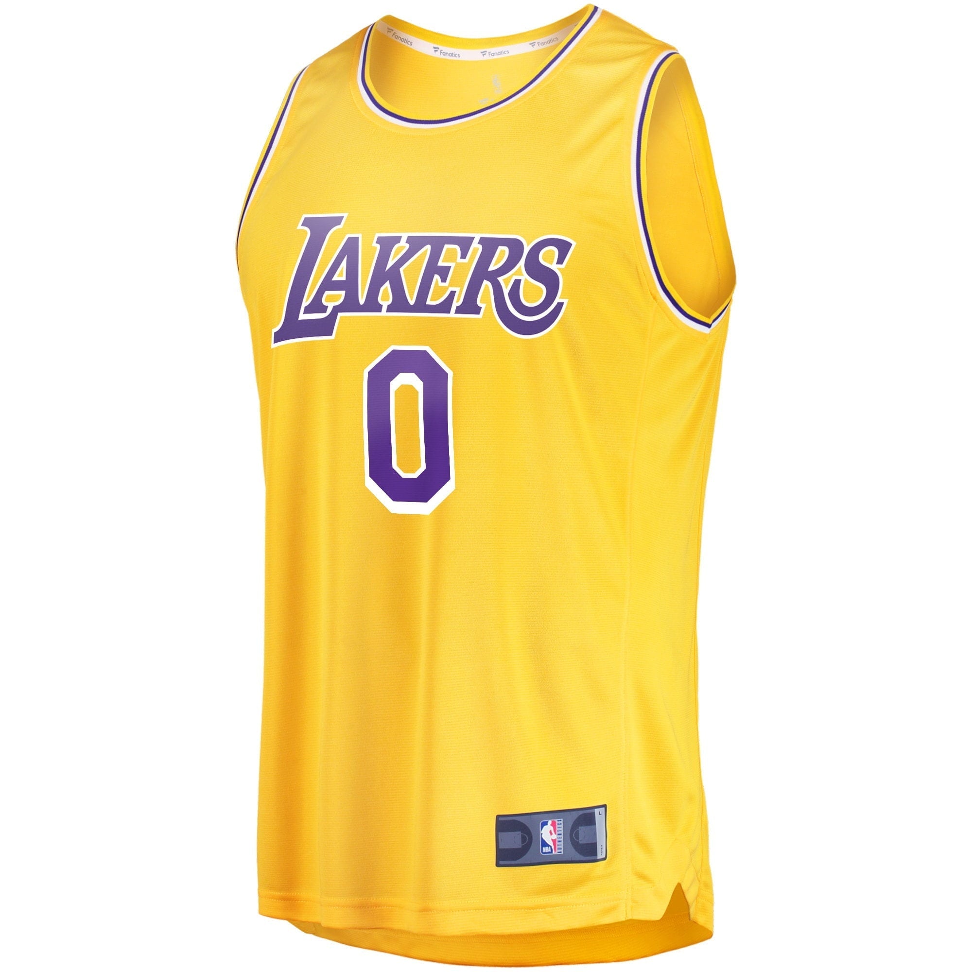 Men's Fanatics Branded Russell Westbrook Gold Los Angeles Lakers 2020/21 Fast Break Player Jersey - Icon Edition - vstockx