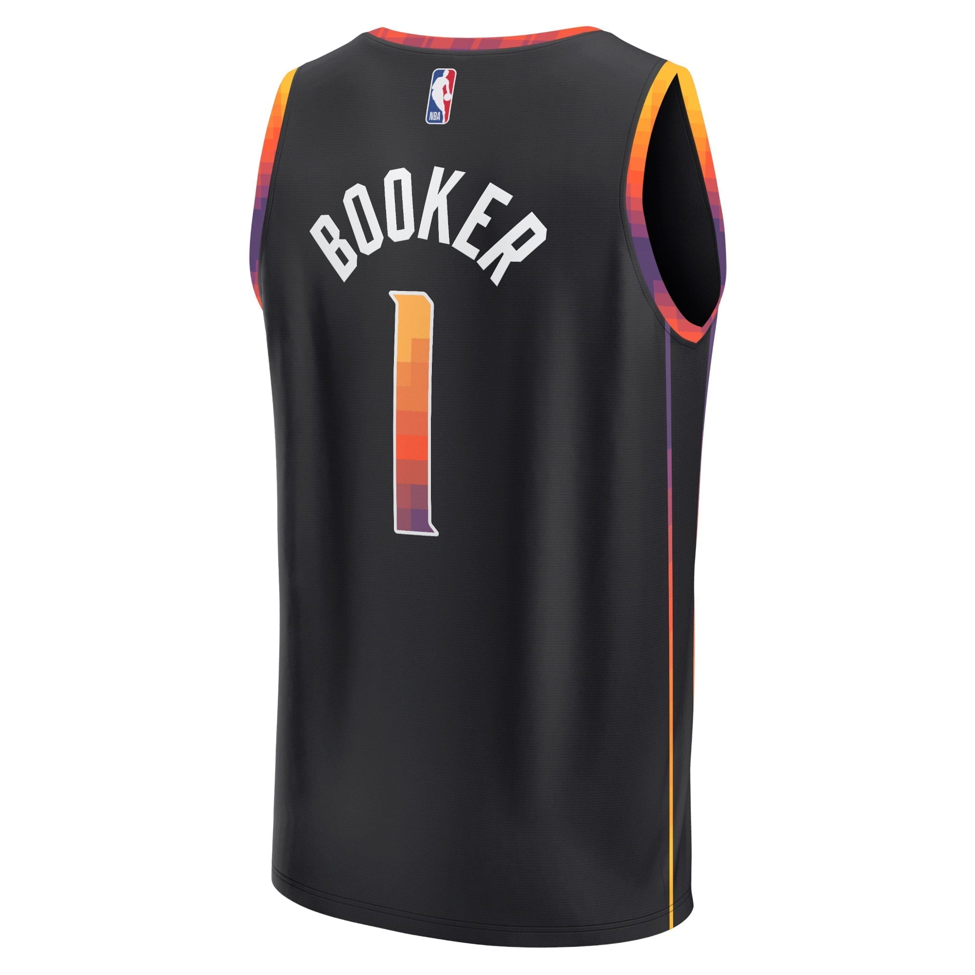 Men's Fanatics Branded Devin Booker Black Phoenix Suns Fast Break Replica Player Jersey - Statement Edition - vstockx
