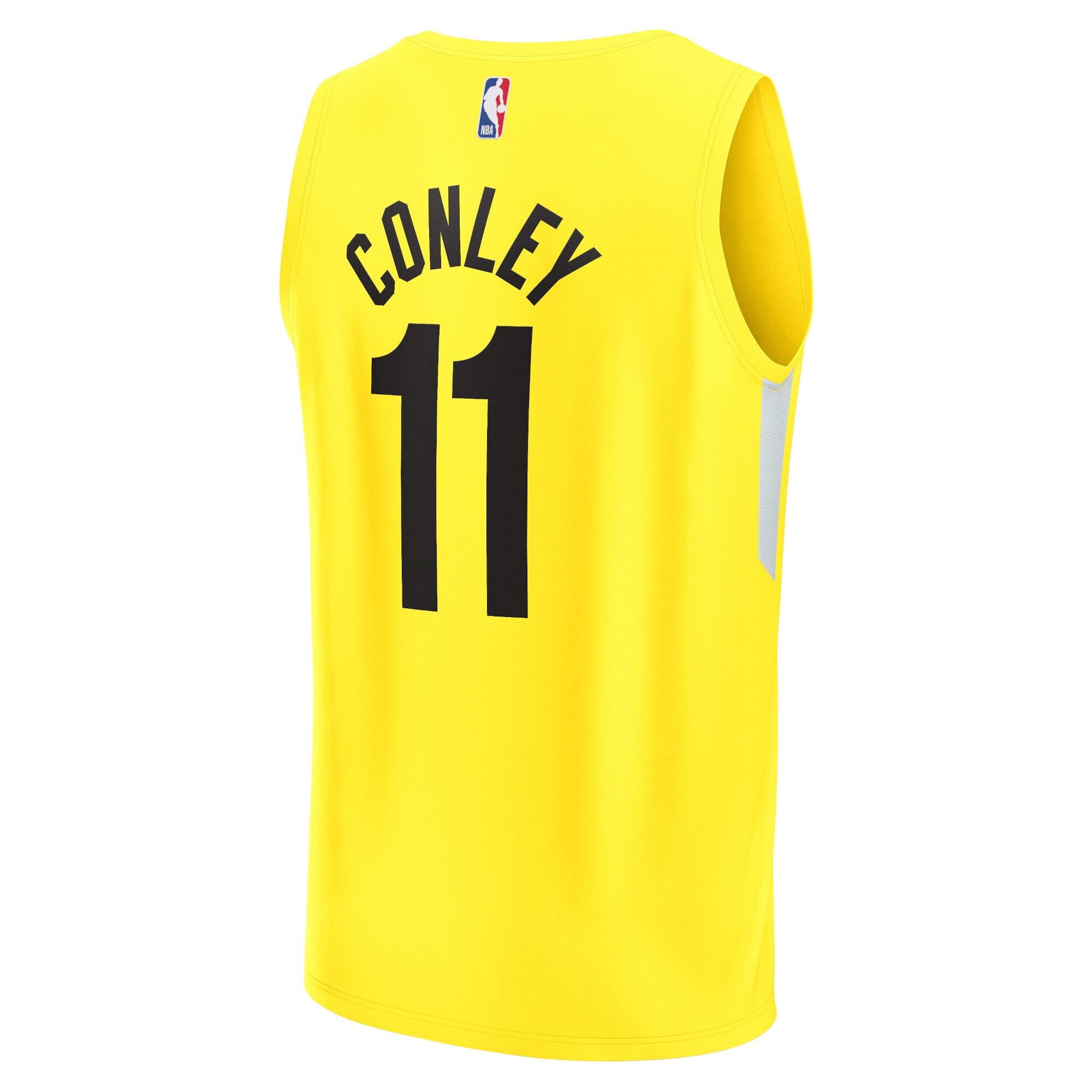 Mike Conley Utah Jazz Fanatics Branded Fast Break Replica Jersey - Icon Edition - Yellow - vstockx