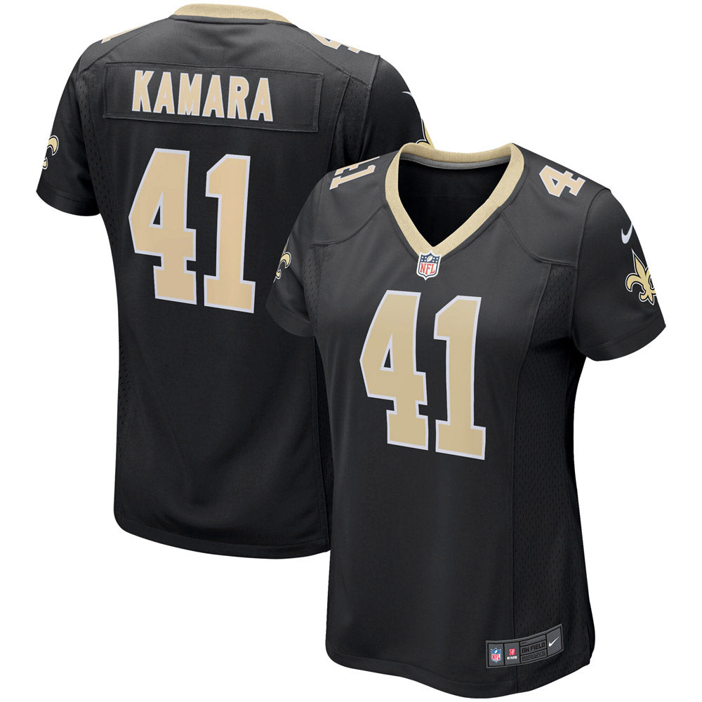 Women's New Orleans Saints Alvin Kamara Game Player Jersey Black - vstockx