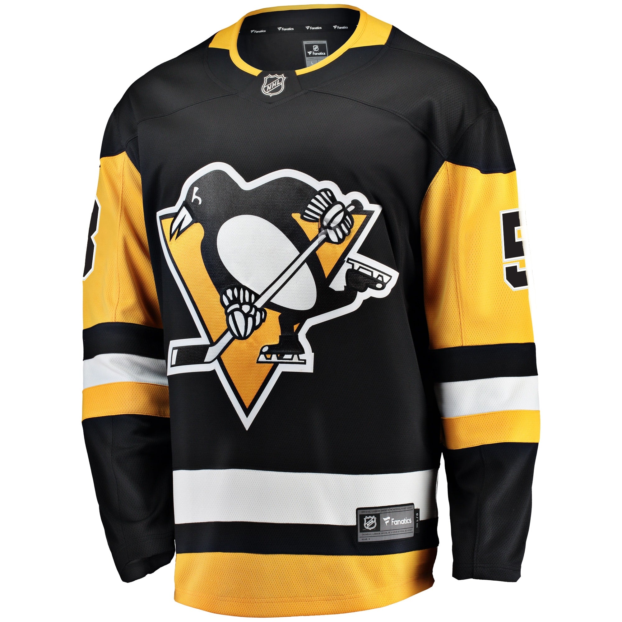 Men's Fanatics Branded Kris Letang Black Pittsburgh Penguins Breakaway Player Jersey - vstockx