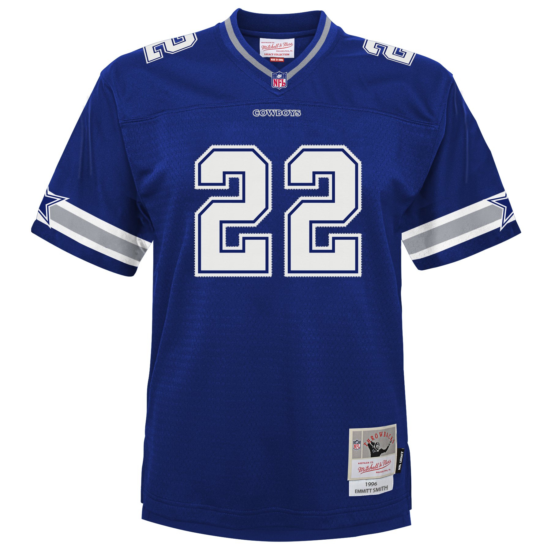 Emmitt Smith Dallas Cowboys Mitchell & Ness Youth Retired Player Legacy Jersey - Navy - vstockx