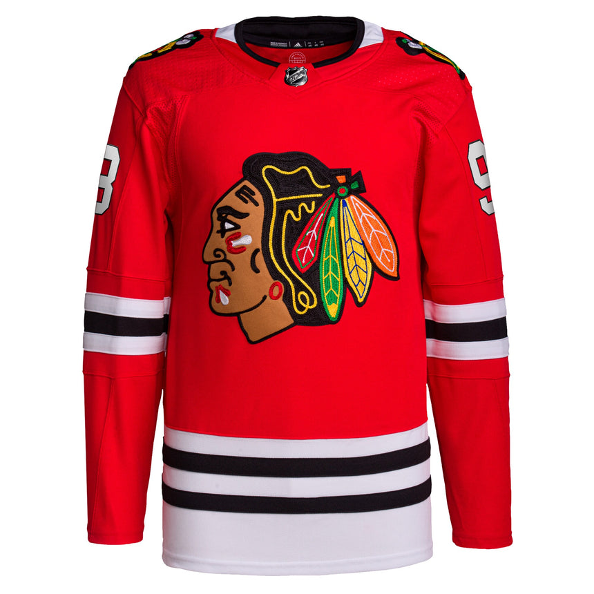 Men's Connor Bedard Chicago Blackhawks adidas Red Home Primegreen Authentic Pro Jersey - vstockx
