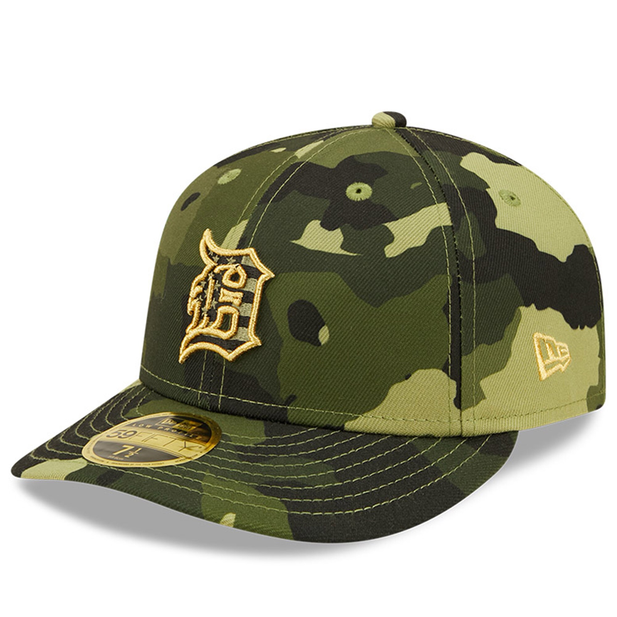 Detroit Tigers New Era 2022 Armed Forces Day On-Field Low Profile 59FIFTY - Camo - vstockx