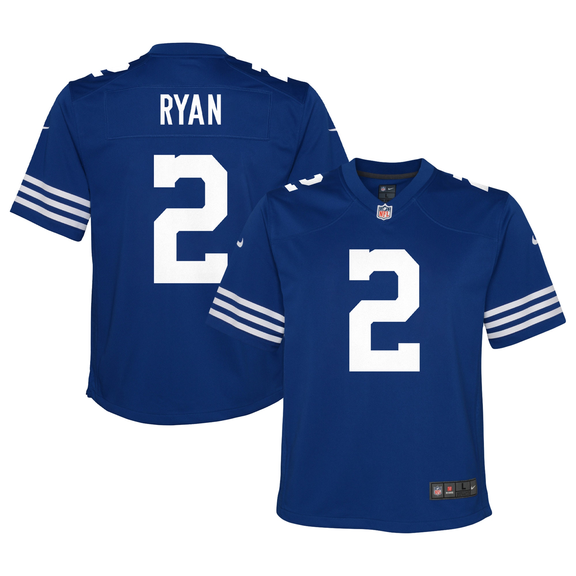 Matt Ryan Indianapolis Colts Nike Youth Alternate Game Jersey - Royal - vstockx