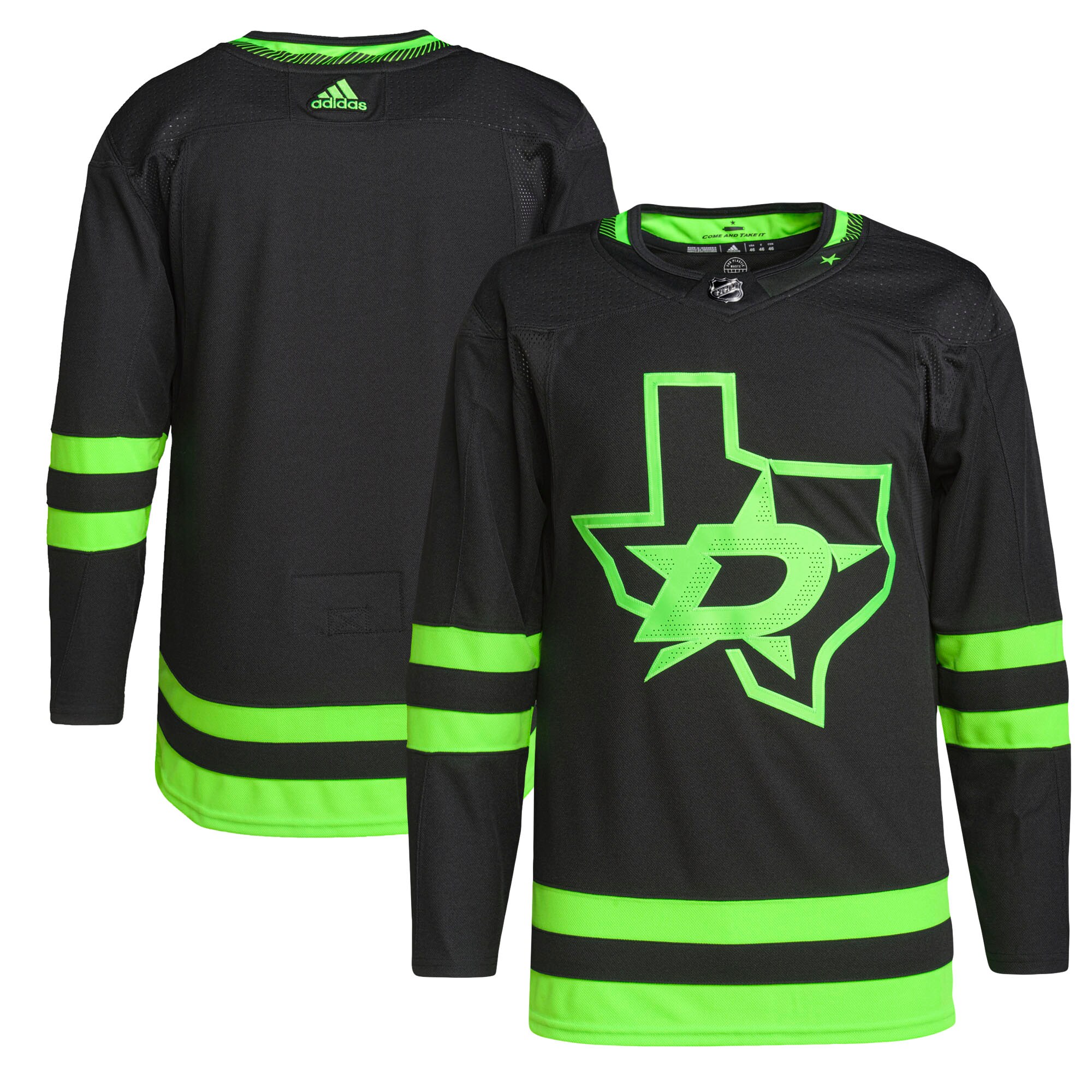 Dallas Stars adidas Alternate Primegreen Authentic Pro Jersey - Black - vstockx