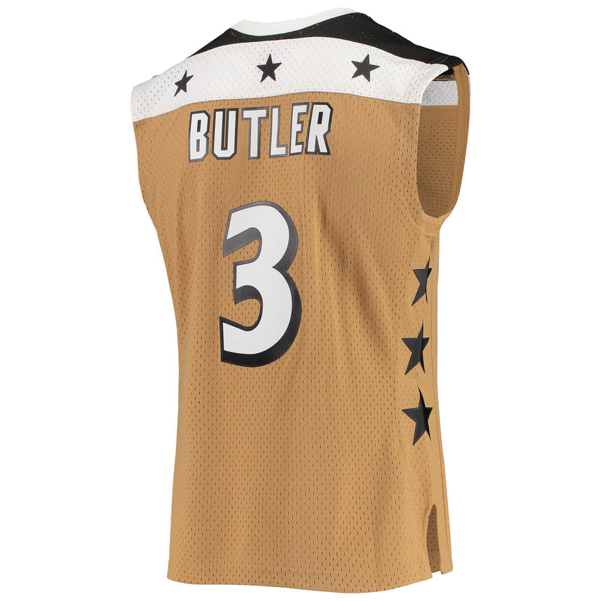 Men's Caron Butler Washington Wizards Mitchell & Ness 2007-08 Hardwood Classics Swingman Jersey - Gold - vstockx
