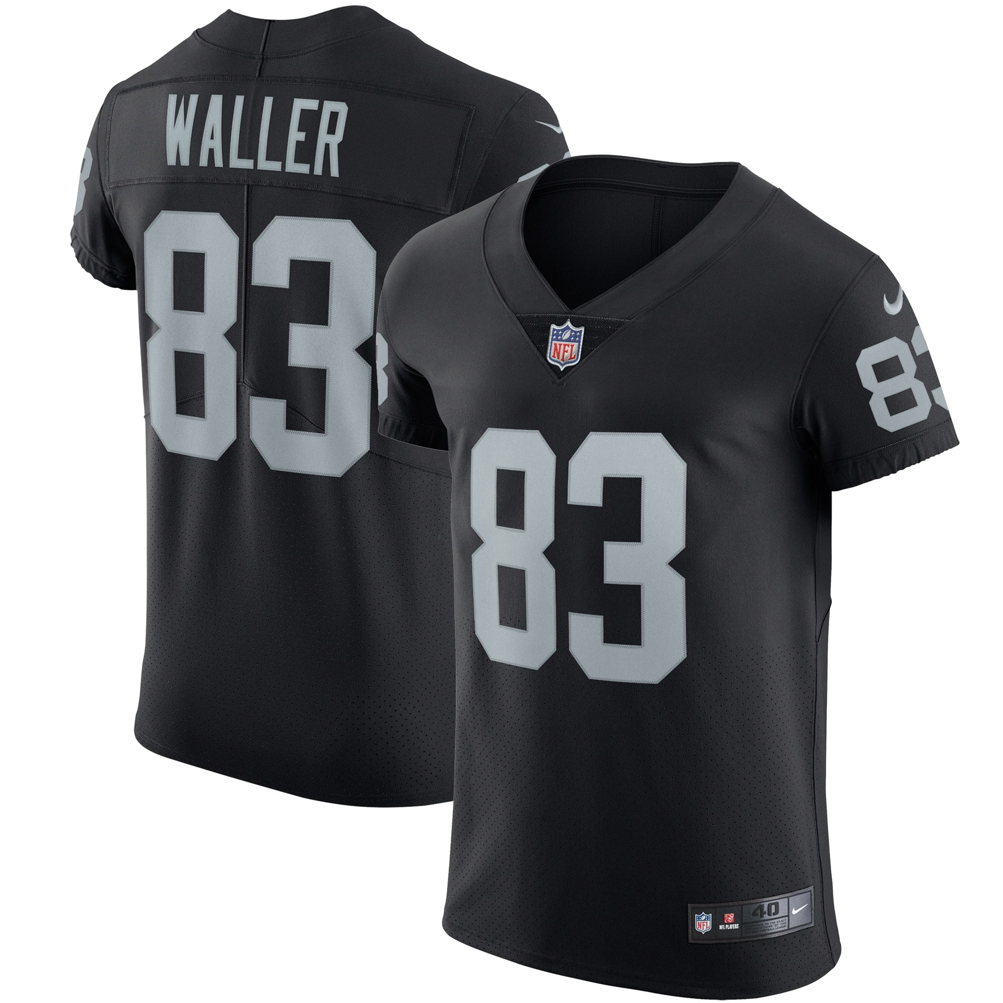 Darren Waller Las Vegas Raiders Nike Vapor Elite Jersey - Black - vstockx