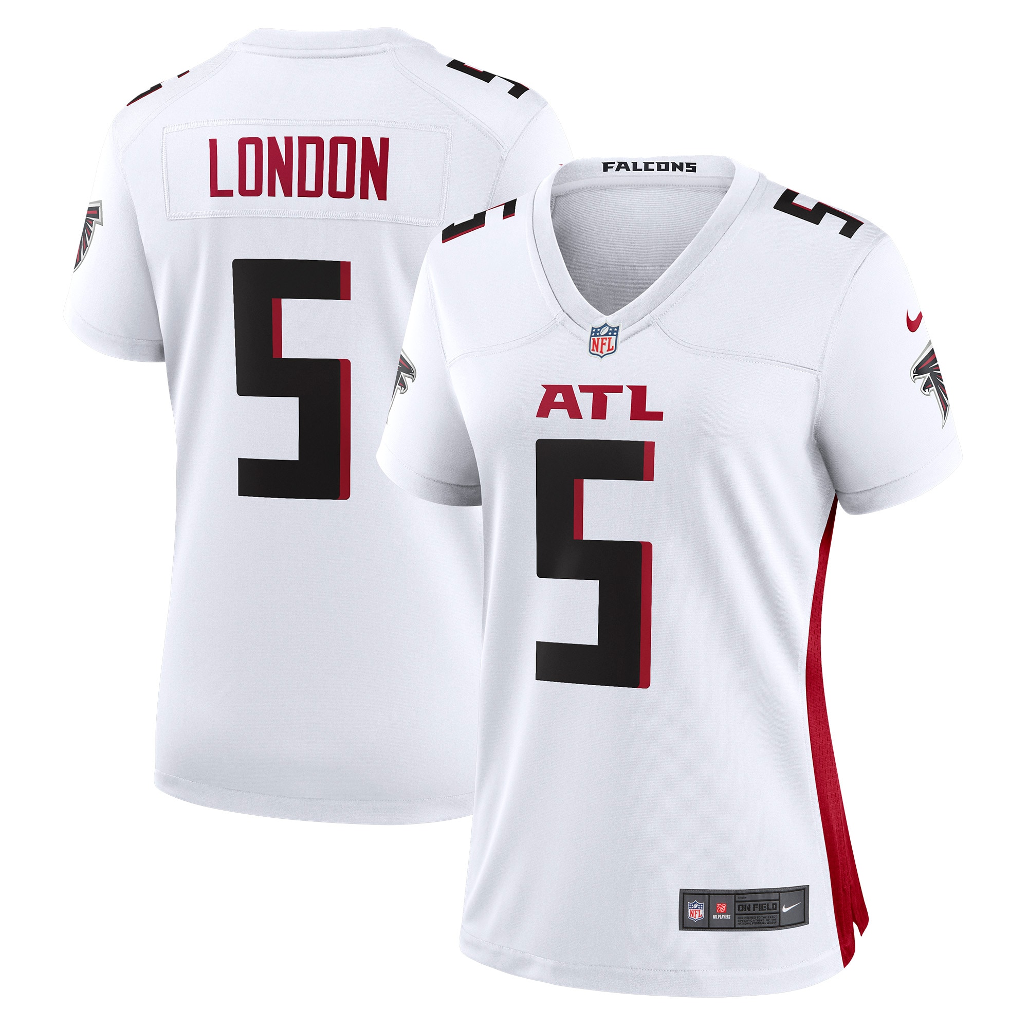 Drake London Atlanta Falcons Nike Women's Away Game Player Jersey - White - vstockx