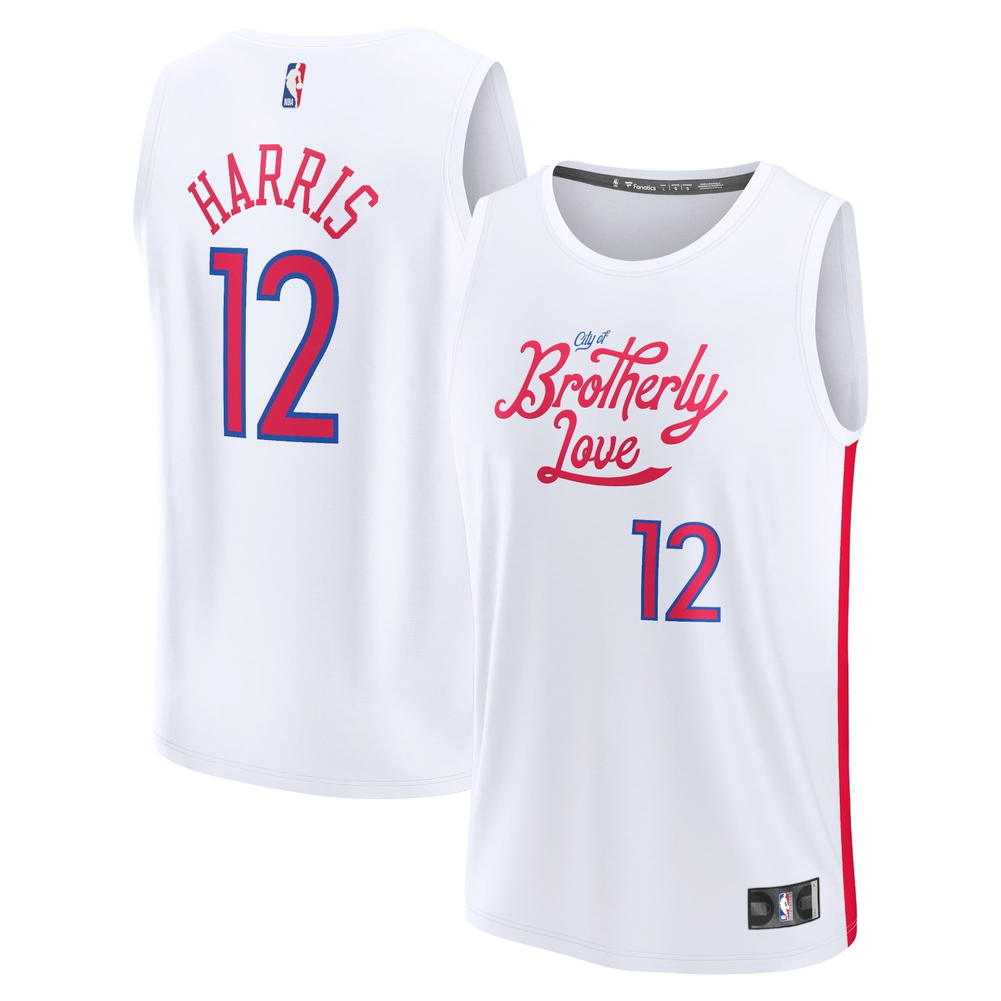 Men's Fanatics Branded Tobias Harris White Philadelphia 76ers 2022/23 Fastbreak Jersey - City Edition - vstockx