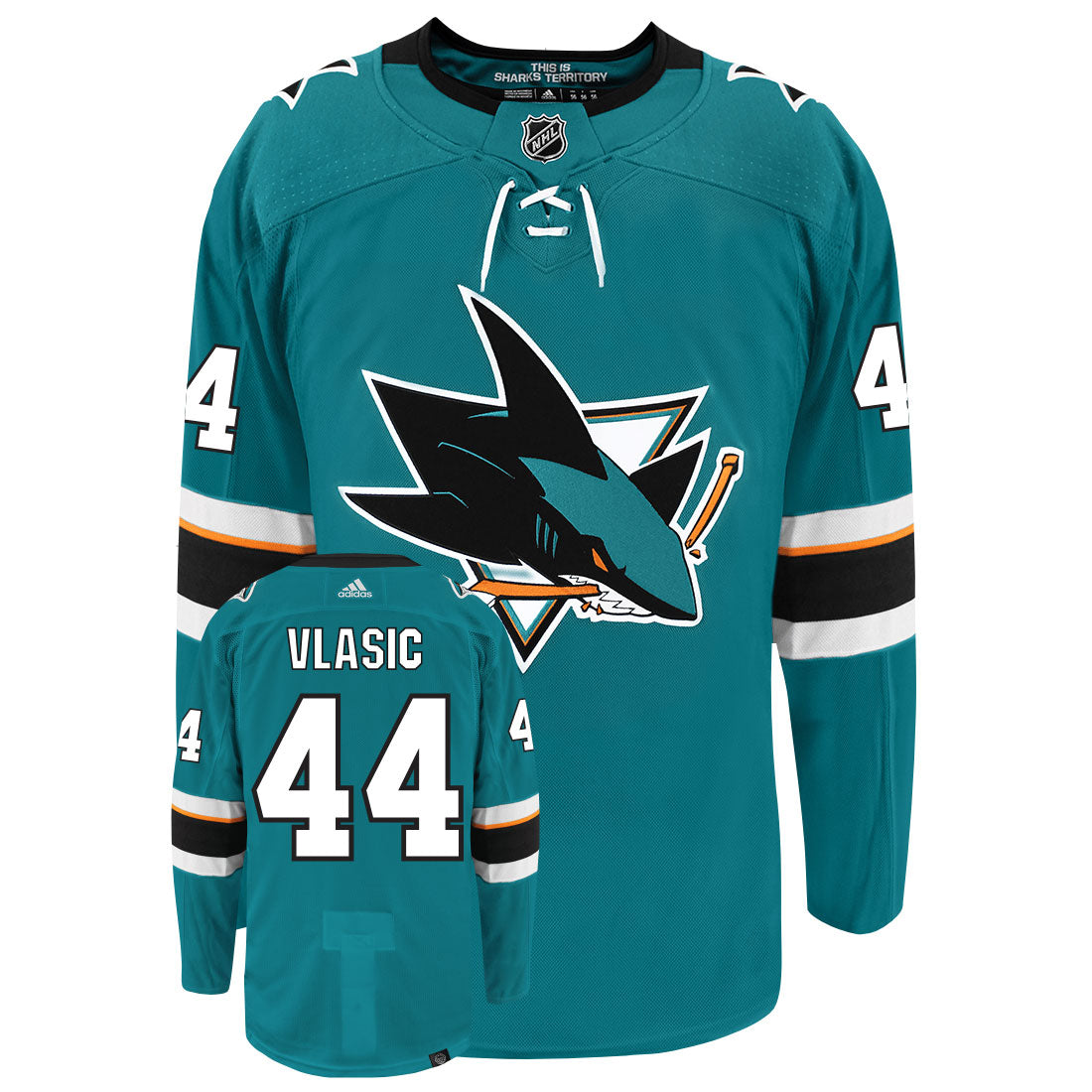 Marc-Edouard Vlasic San Jose Sharks Adidas Primegreen Authentic NHL Hockey Jersey - vstockx