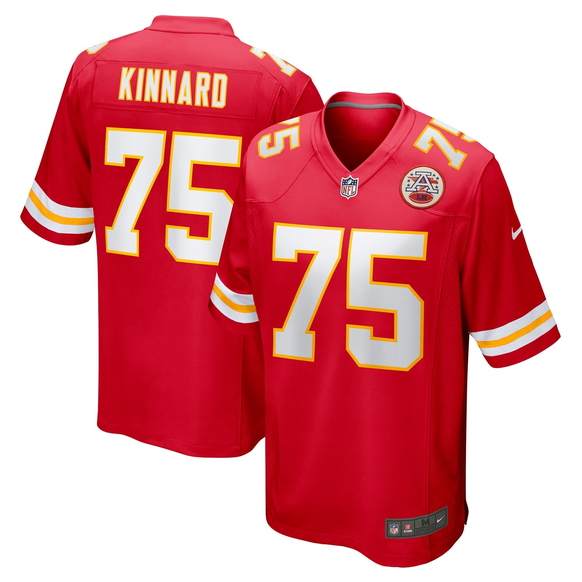 Men's Nike Darian Kinnard Red Kansas City Chiefs Game Player Jersey - vstockx