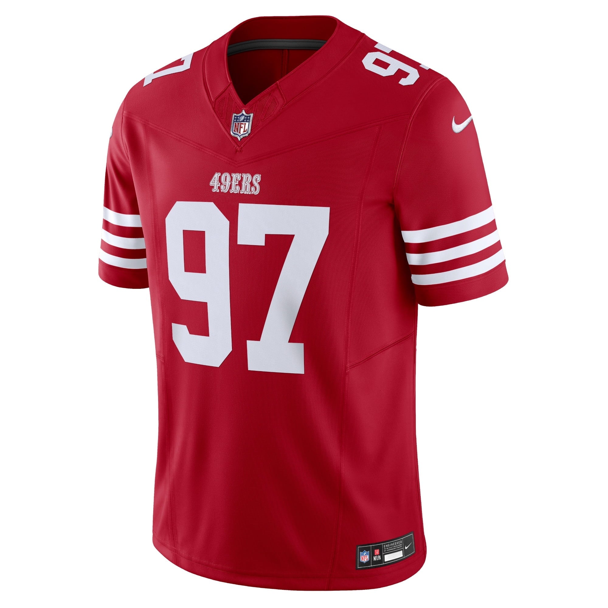 Men's Nike Nick Bosa Scarlet San Francisco 49ers Vapor F.U.S.E. Limited Jersey - vstockx