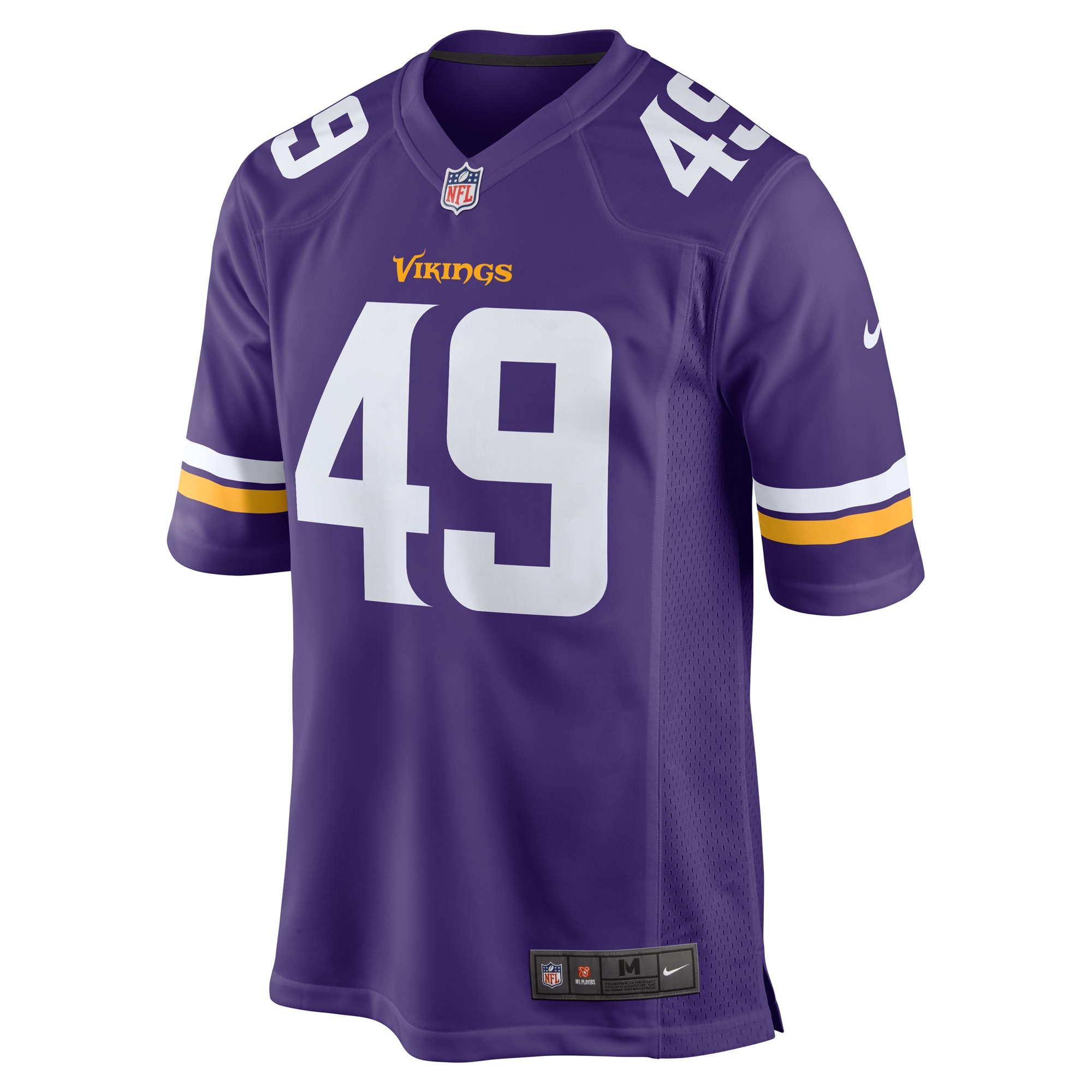 Tanner Vallejo Minnesota Vikings Nike Team Game Jersey - Purple - vstockx
