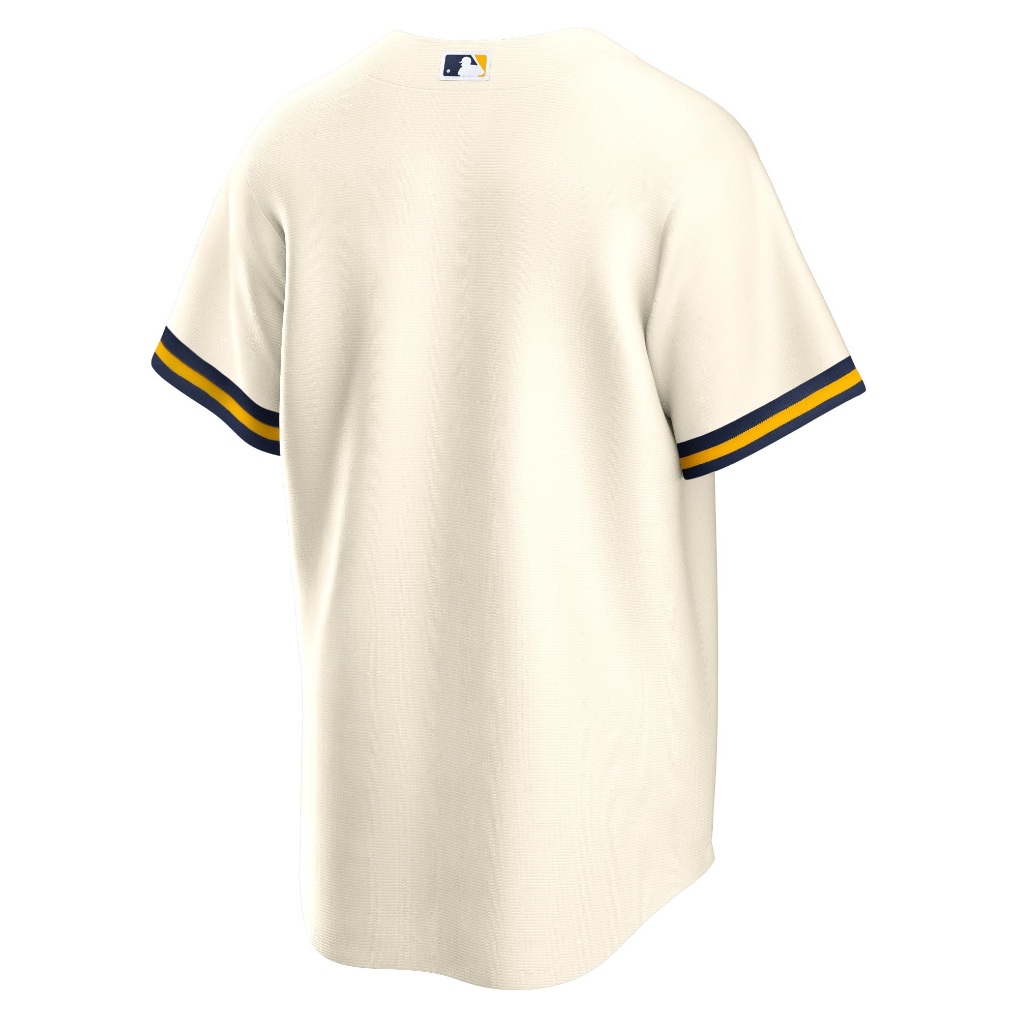 Men's Nike Cream Milwaukee Brewers Home Blank Replica Jersey - vstockx