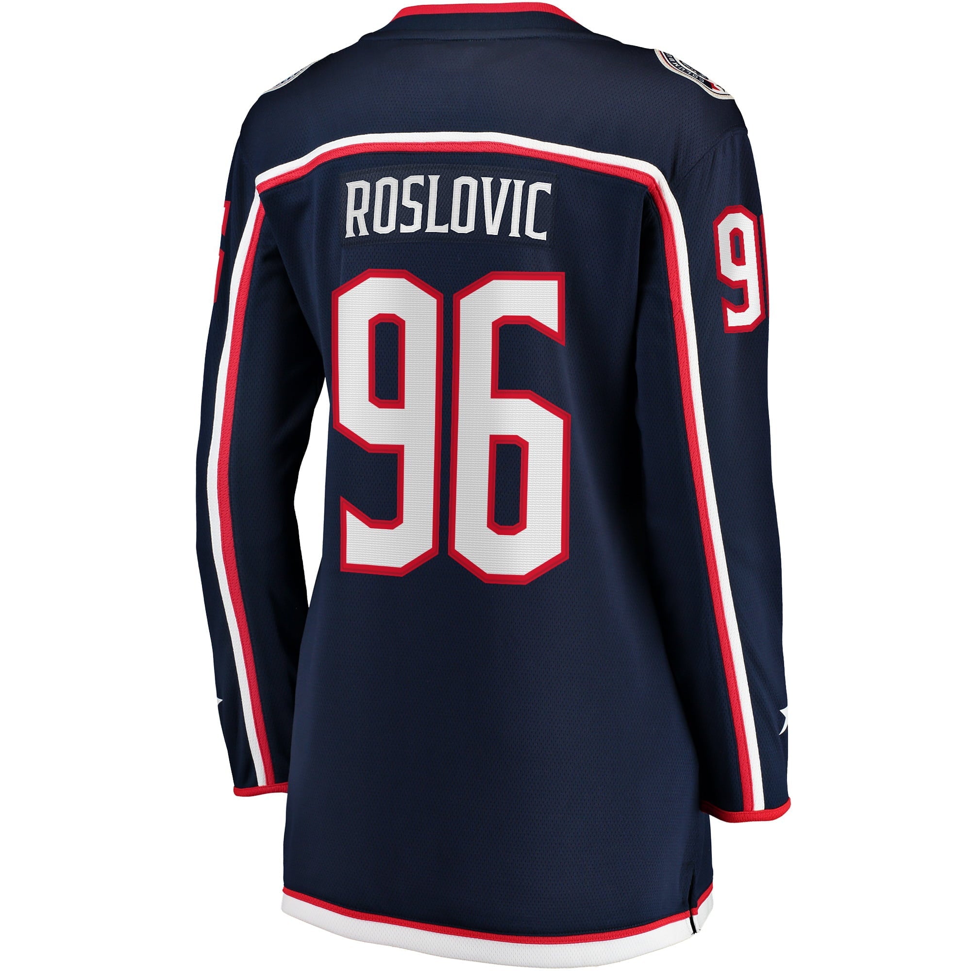 Women's Fanatics Branded Jack Roslovic Navy Columbus Blue Jackets Home Breakaway Jersey - vstockx