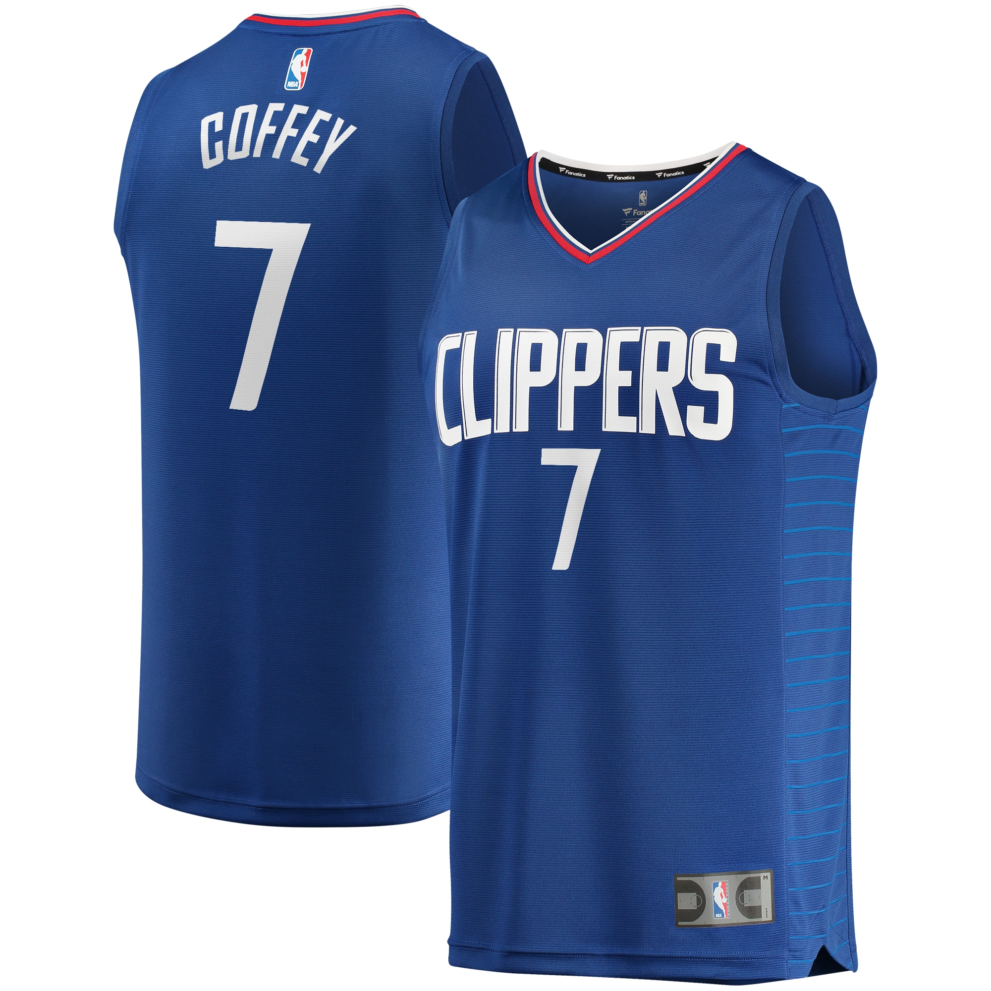 Amir Coffey LA Clippers Fanatics Branded Fast Break Replica Jersey Royal - Icon Edition - vstockx