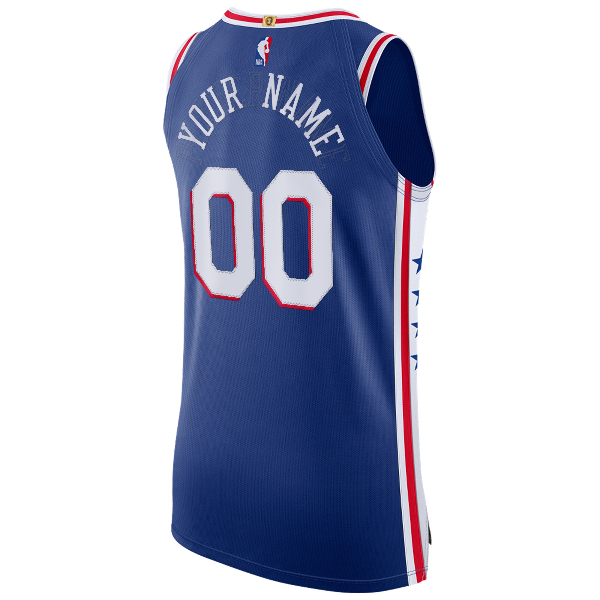 Philadelphia 76ers Nike 2021/22 Diamond Authentic Custom Jersey - Icon Edition - Royal - vstockx