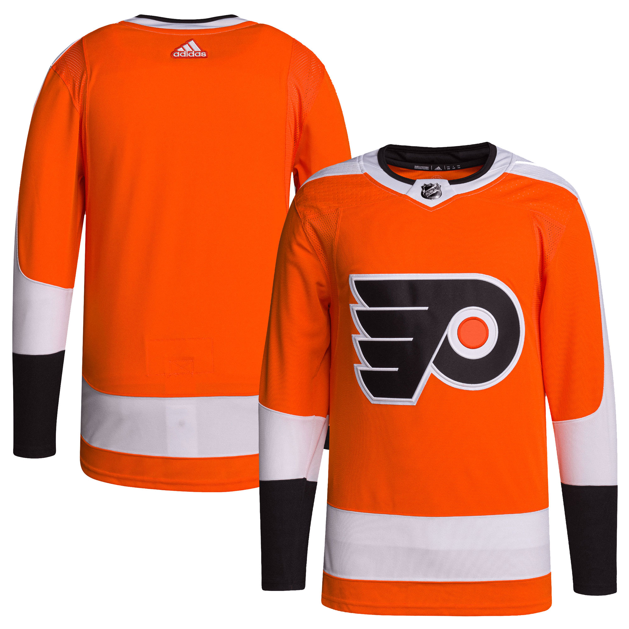 Philadelphia Flyers adidas Home Primegreen Authentic Pro Blank Jersey - Orange - vstockx