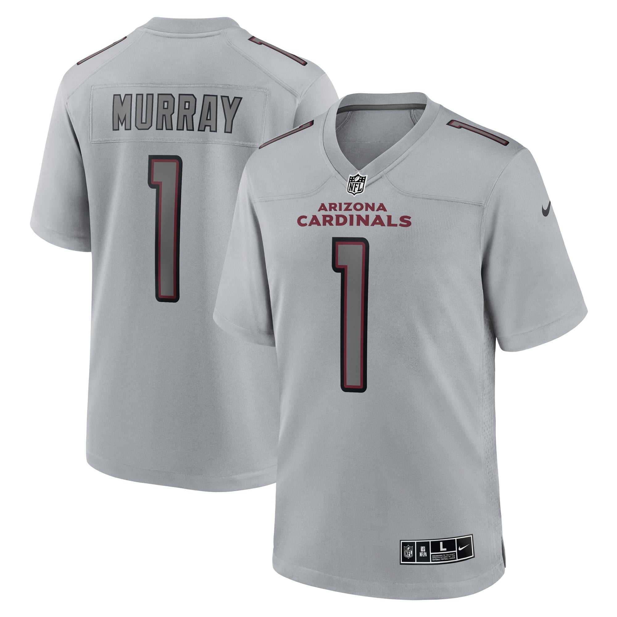 Men's Nike Kyler Murray Gray Arizona Cardinals Atmosphere Fashion Game Jersey - vstockx