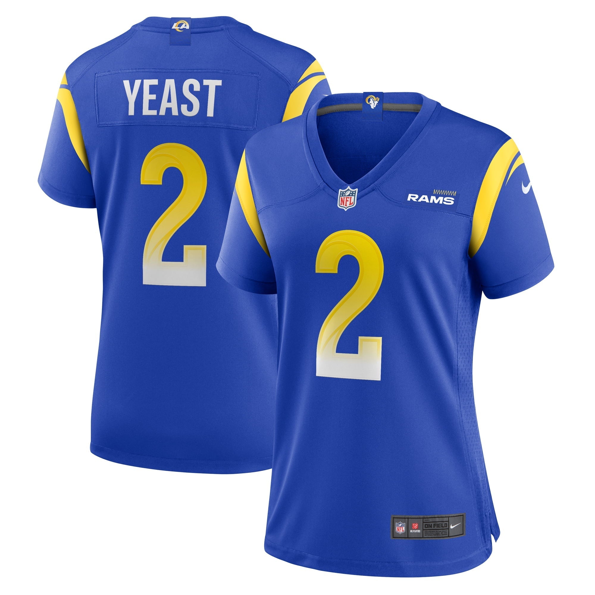 Women's Nike Russ Yeast Royal Los Angeles Rams Home Game Jersey - vstockx