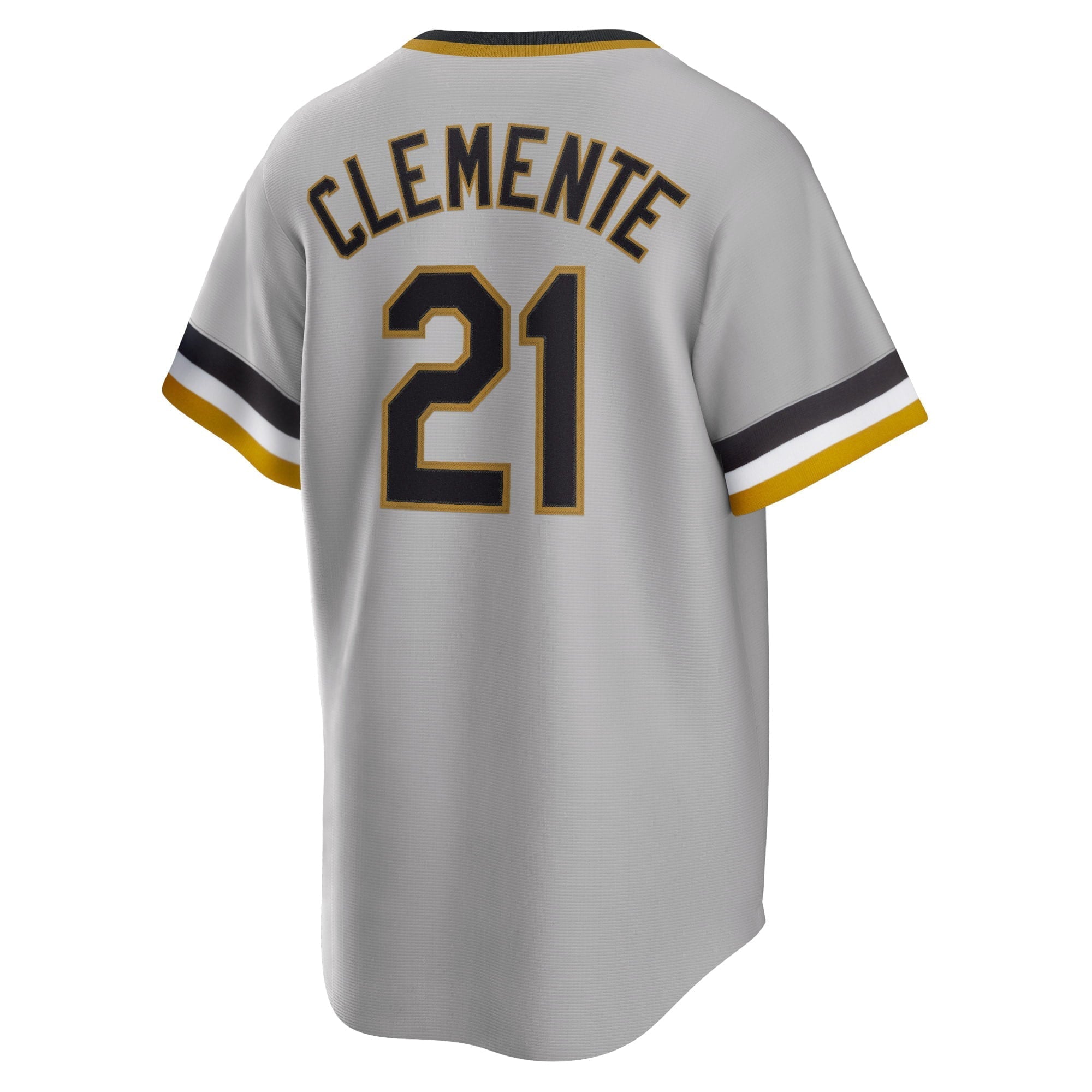Men's Nike Roberto Clemente Gray Pittsburgh Pirates Road Cooperstown Collection Player Jersey - vstockx
