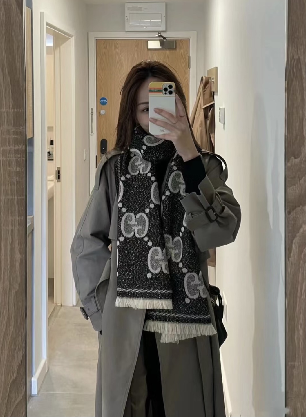 Streetwear Scarf GUCCI 328735 SIZE:45*195cm - vstockx