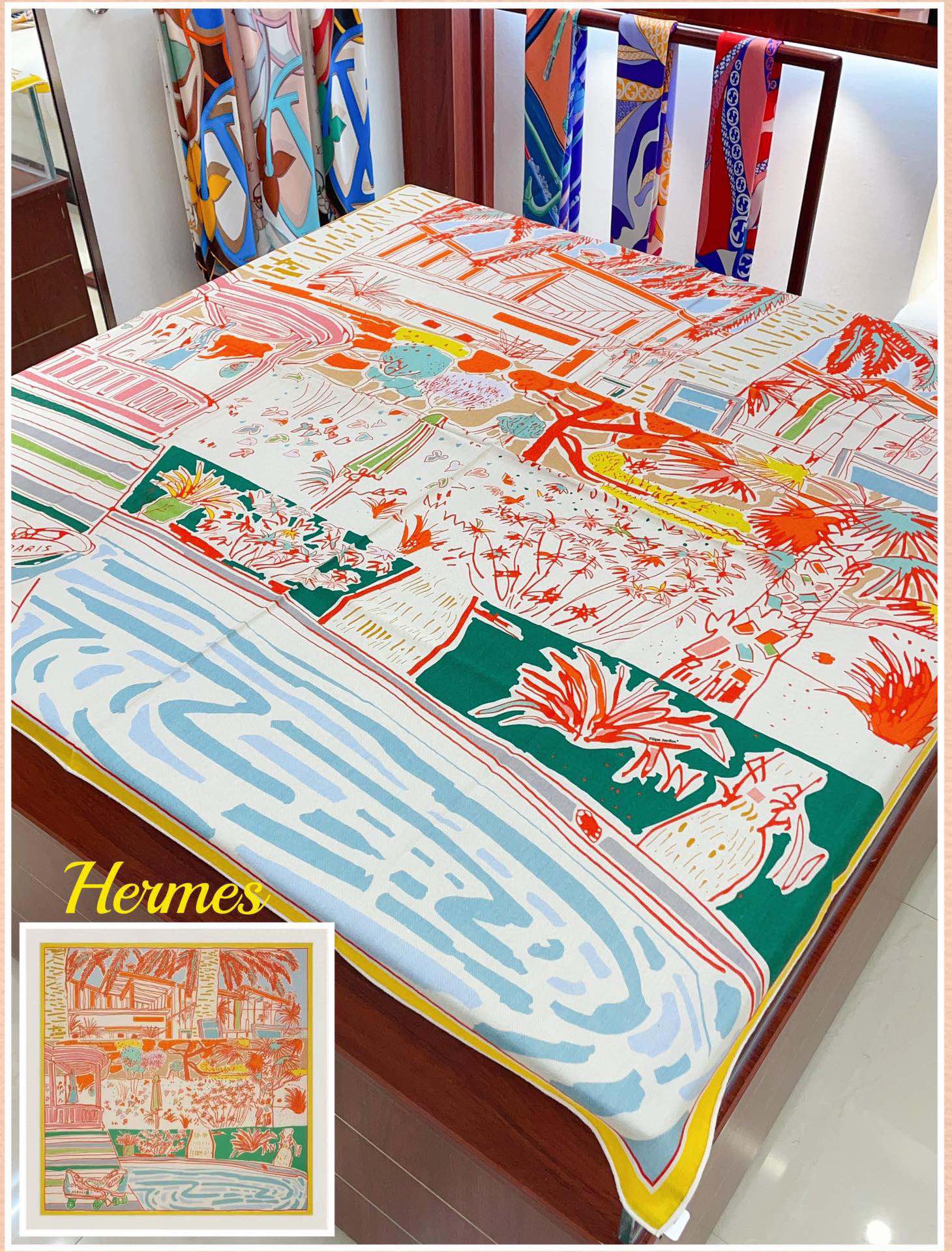 Streetwear Scarf Hermes 328781 SIZE:140cm*140cm - vstockx