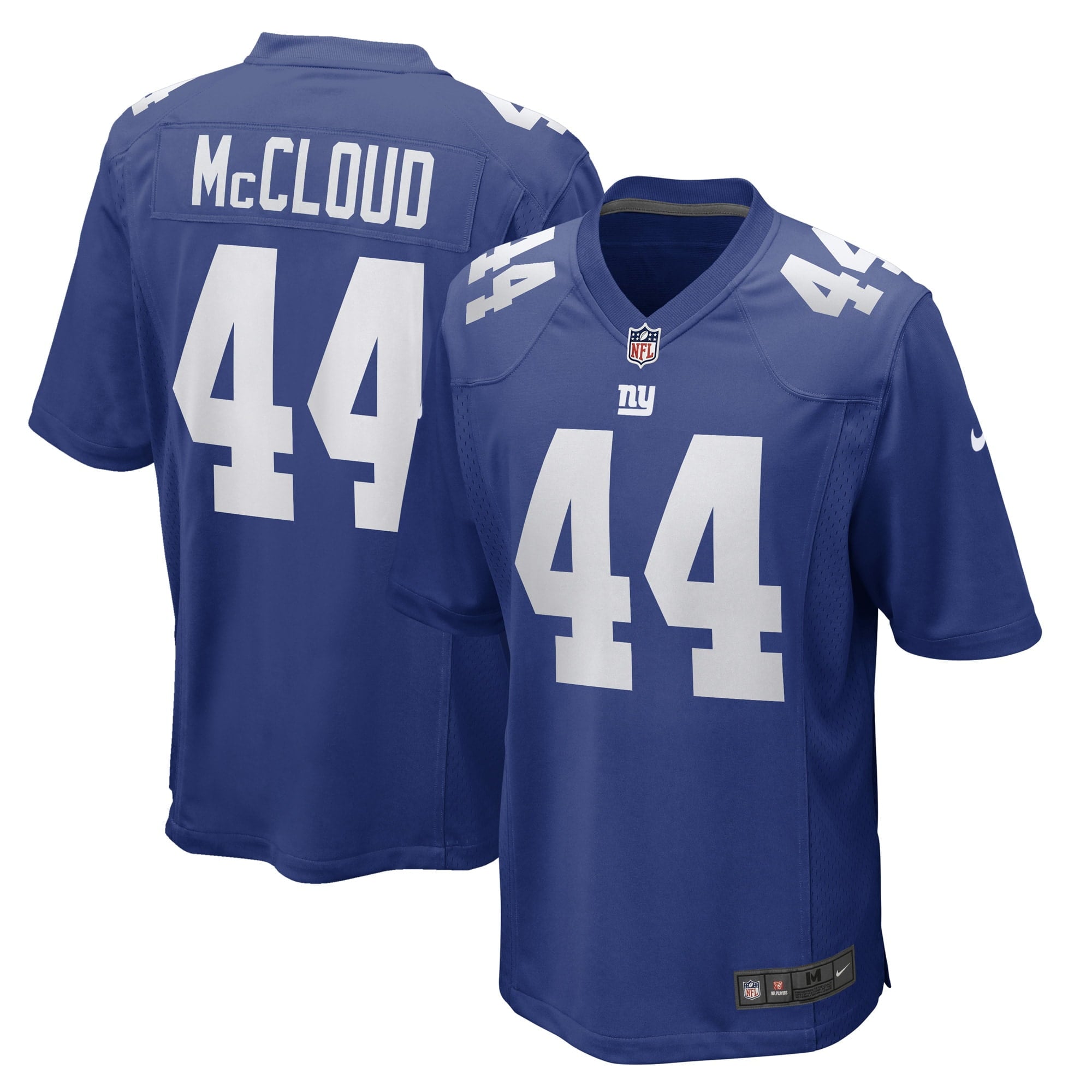 Men's Nike Nick McCloud Royal New York Giants Game Player Jersey - vstockx