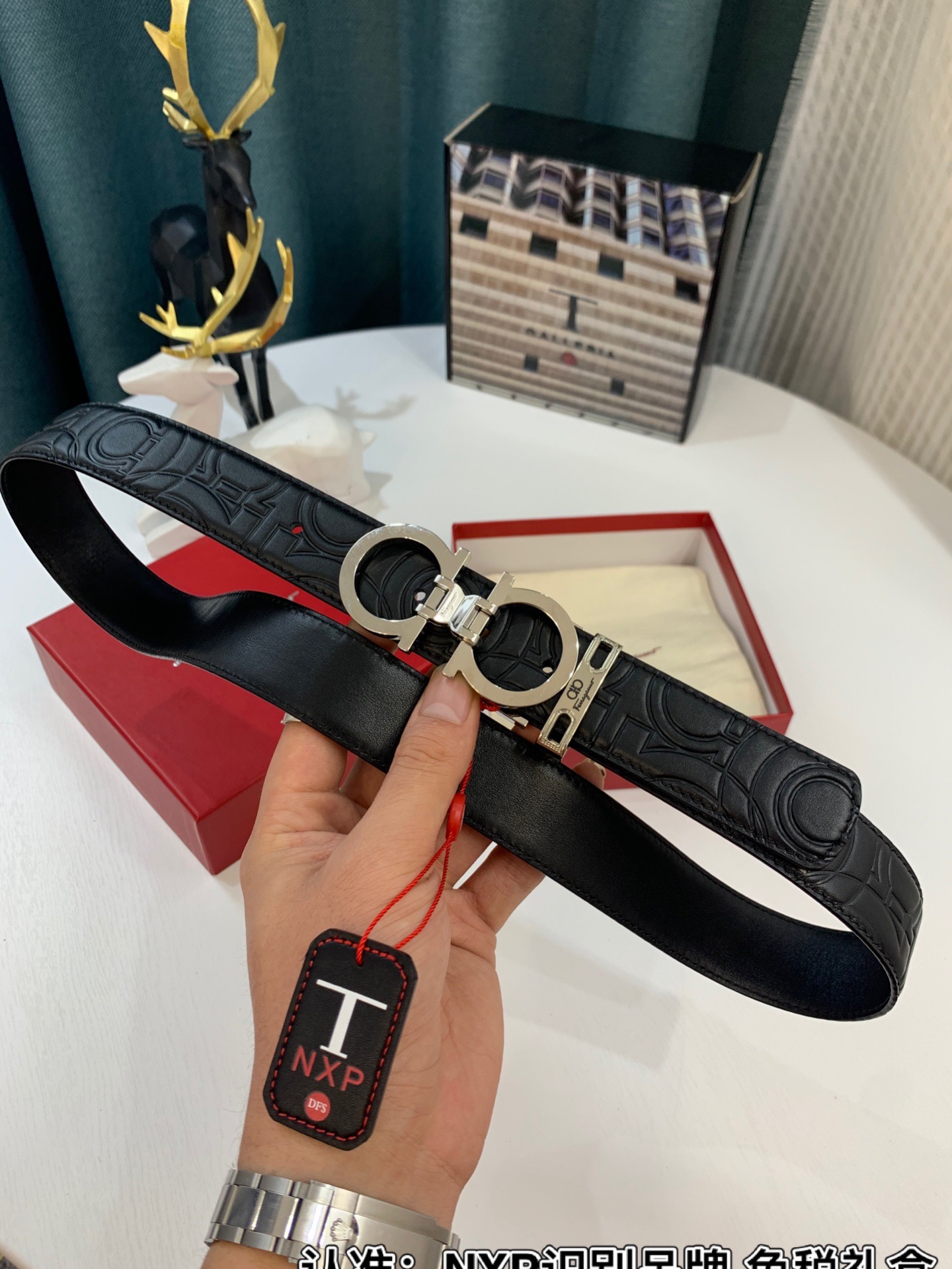 Streetwear Belt Ferragamo 319191 size:3.5cm - vstockx
