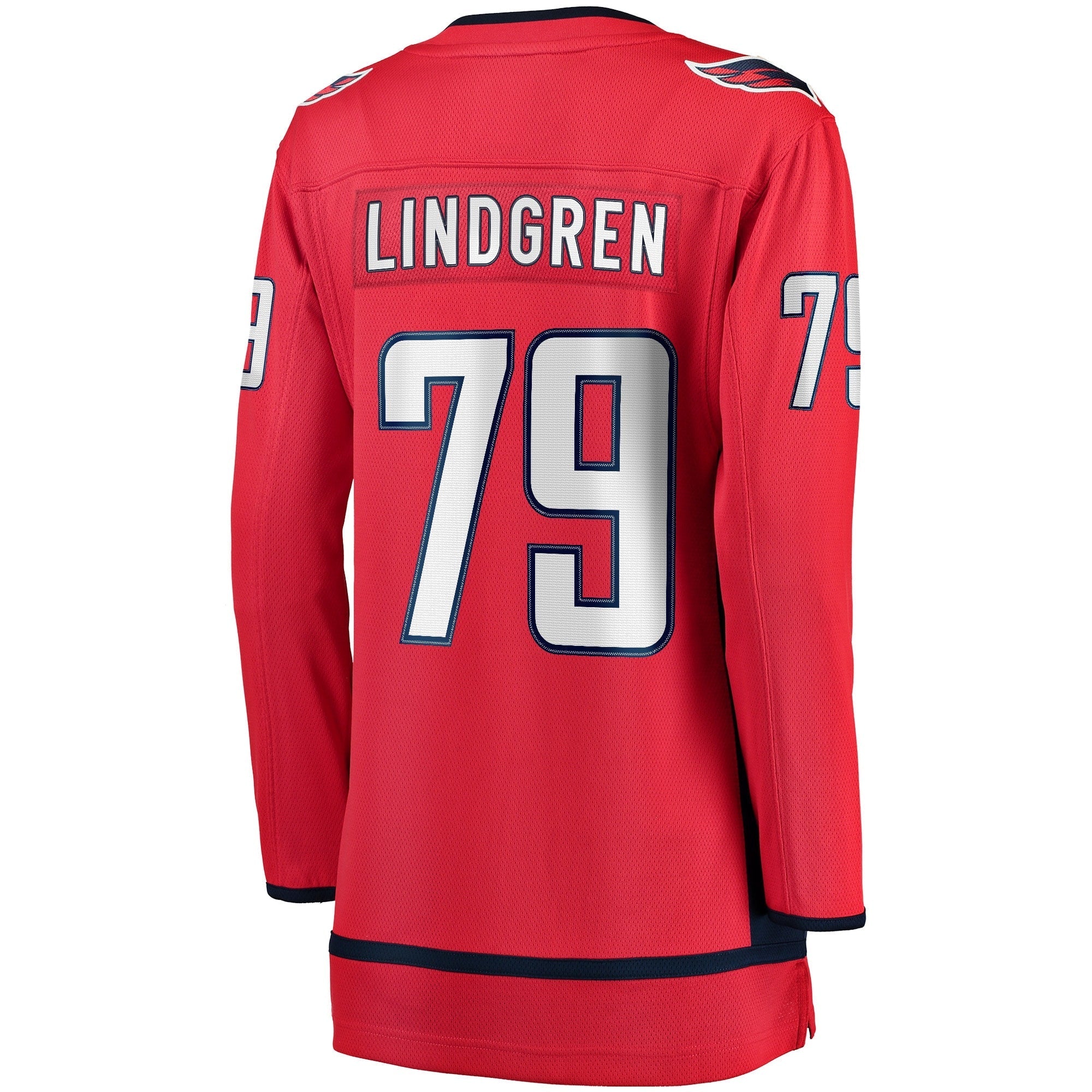 Women's Fanatics Branded Charlie Lindgren Red Washington Capitals Home Breakaway Player Jersey - vstockx