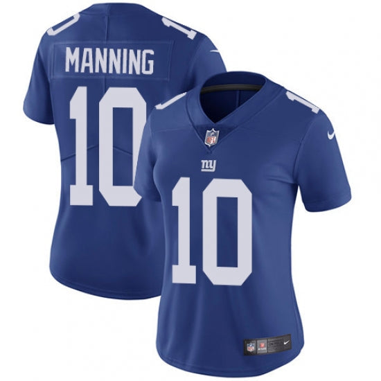 Women's New York Giants Eli Manning Limited Player Jersey Royal Blue - vstockx