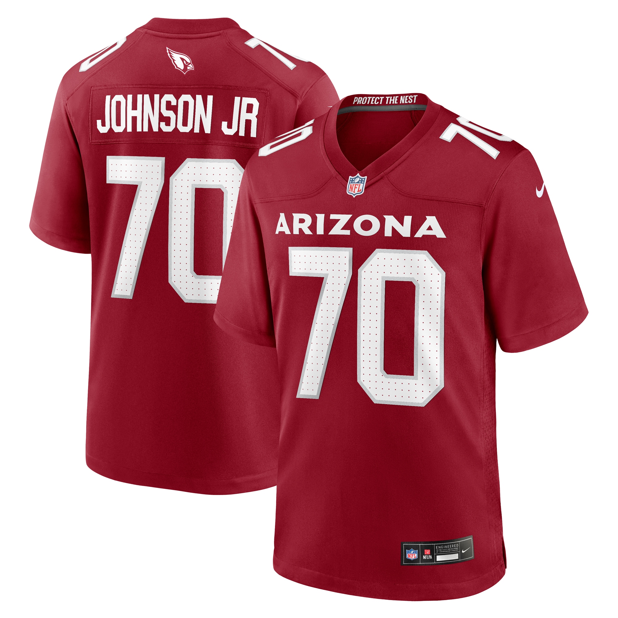 Paris Johnson Jr. Arizona Cardinals Nike 2023 NFL Draft First Round Pick Game Jersey - Cardinal - vstockx