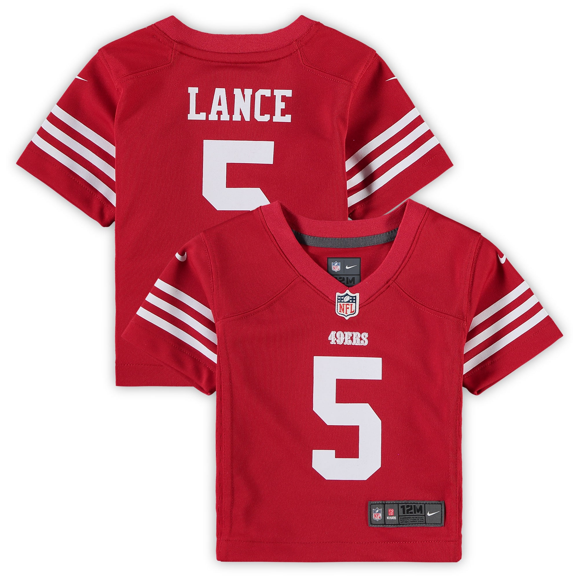 Trey Lance San Francisco 49ers Nike Infant Player Game Jersey - Scarlet - vstockx